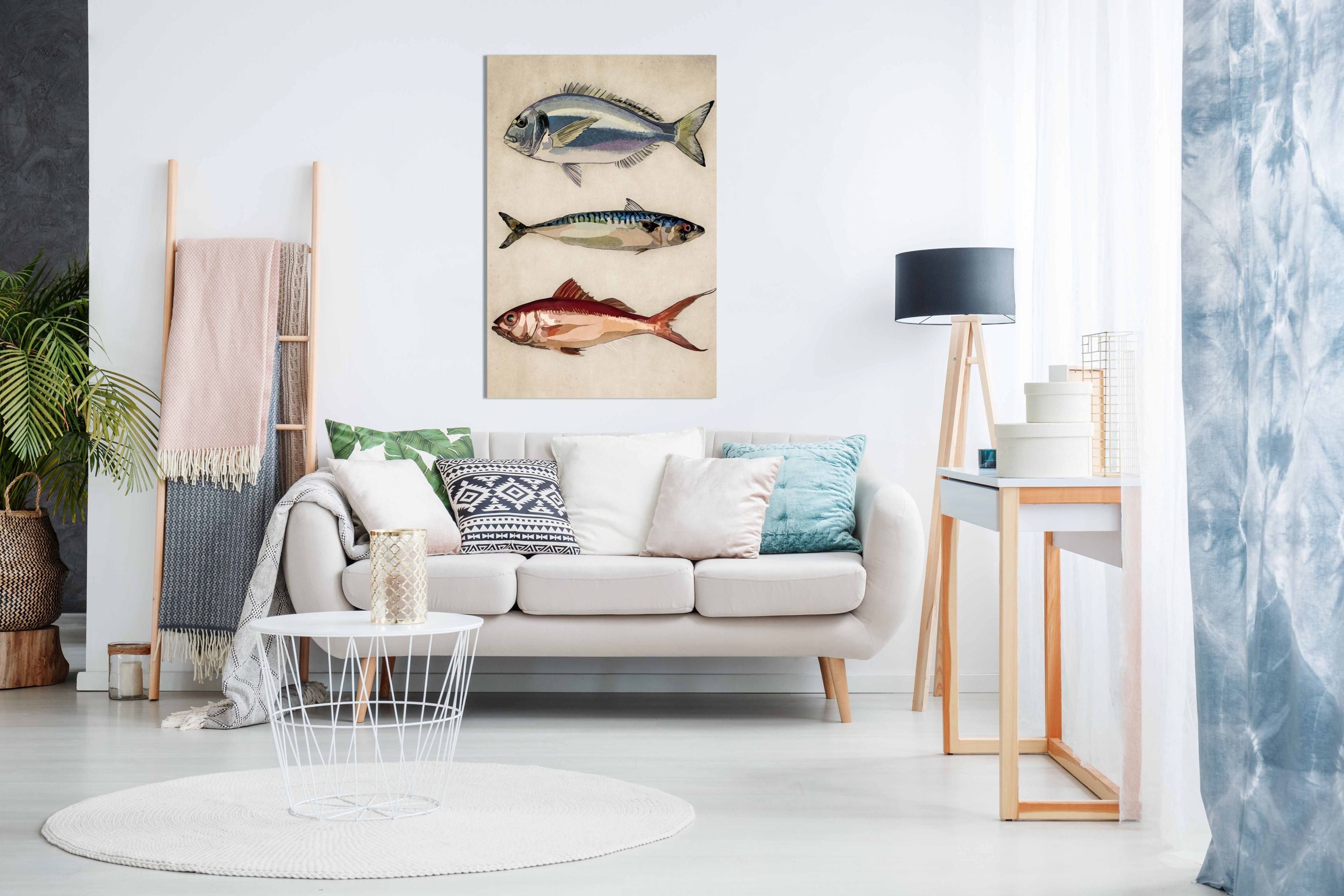 01 Deniz Baliklari Copy, Pictures for Home Walls, Bedroom, Living Room & Bathroom Decor