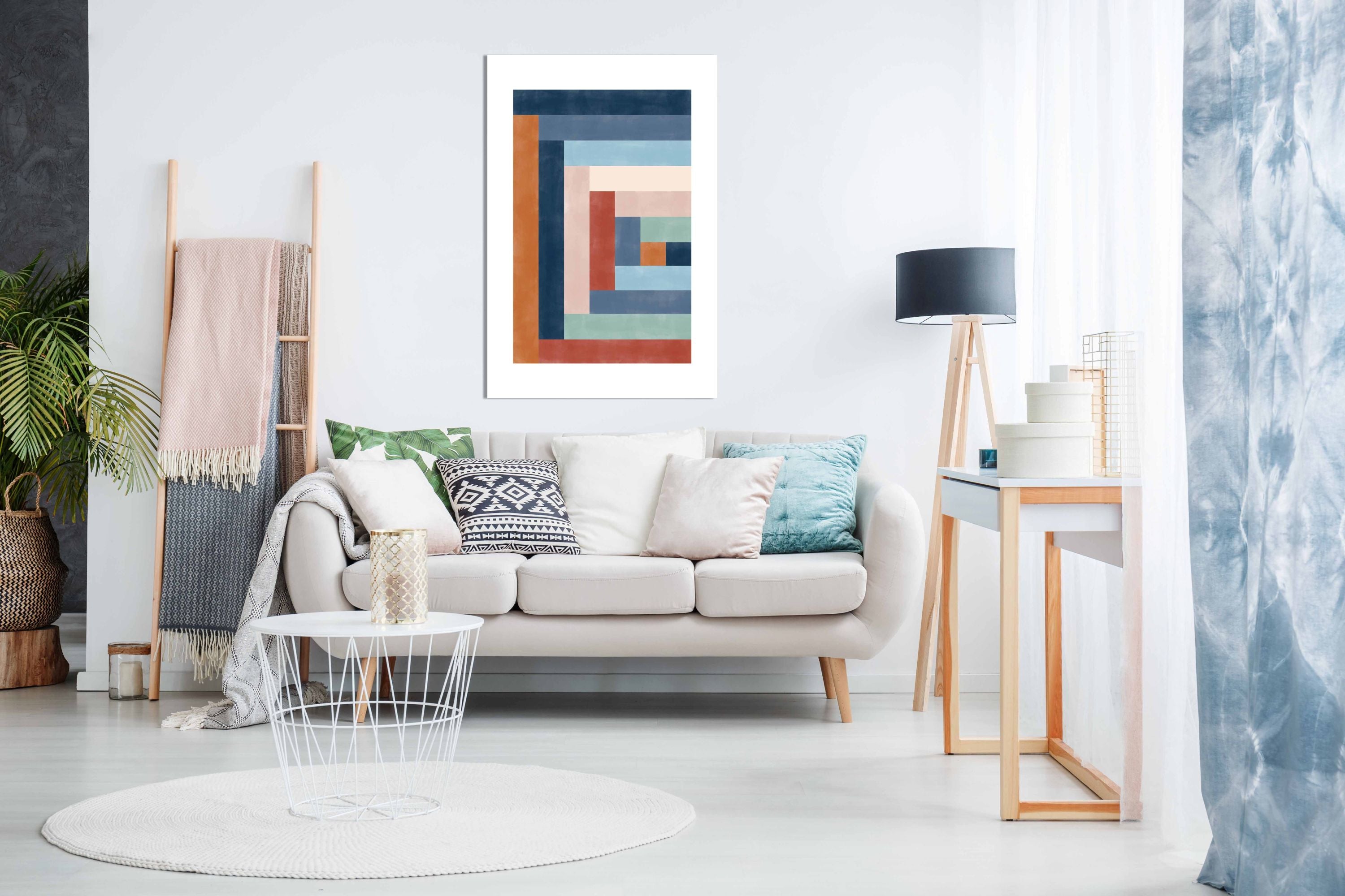 3x4 Aspectratiobluerust55, Pictures for Home Walls, Bedroom, Living Room & Bathroom Decor