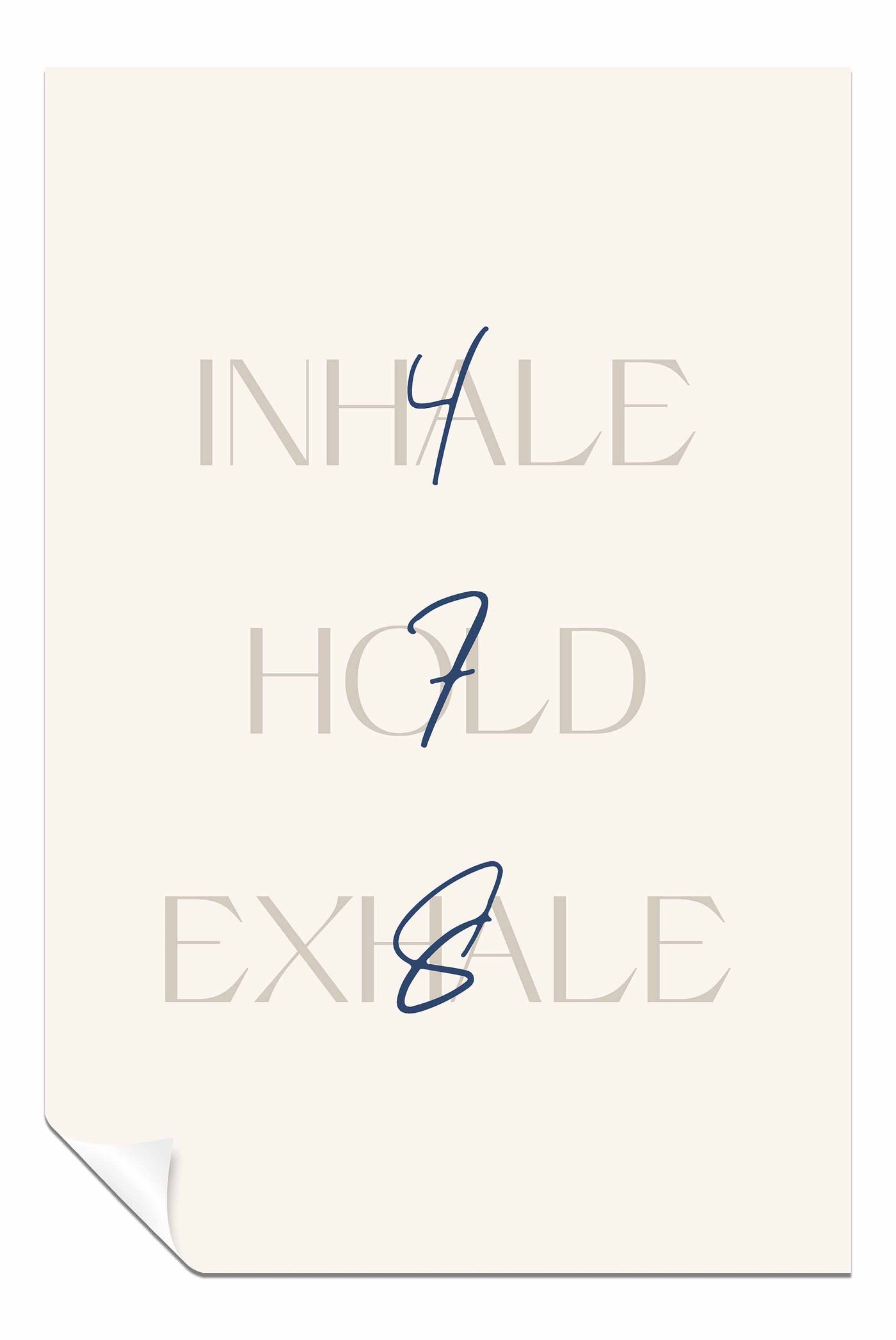 478 Inhale Exhale, Pictures for Home Walls, Bedroom, Living Room & Bathroom Decor