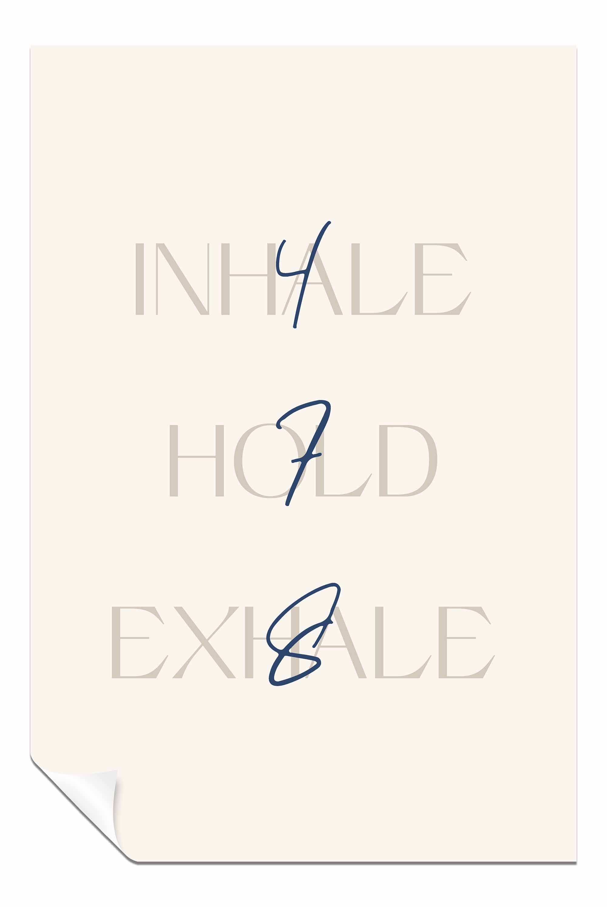 478 Inhale Exhale, Pictures for Home Walls, Bedroom, Living Room & Bathroom Decor