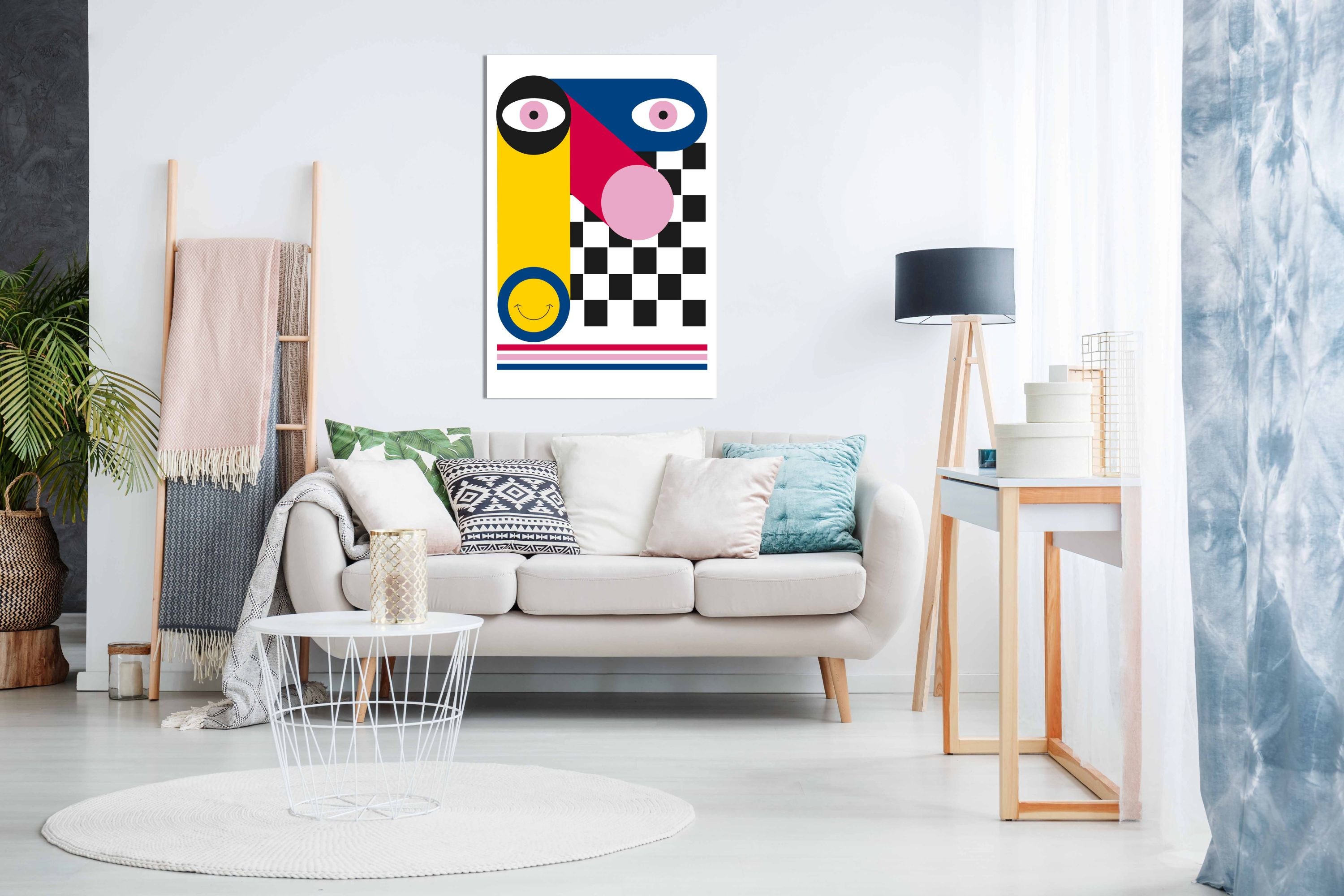 ABSTRACT FACE, Pictures for Home Walls, Bedroom, Living Room & Bathroom Decor