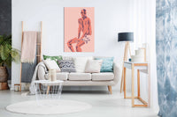 A Man Posing, Pictures for Home Walls, Bedroom, Living Room & Bathroom Decor