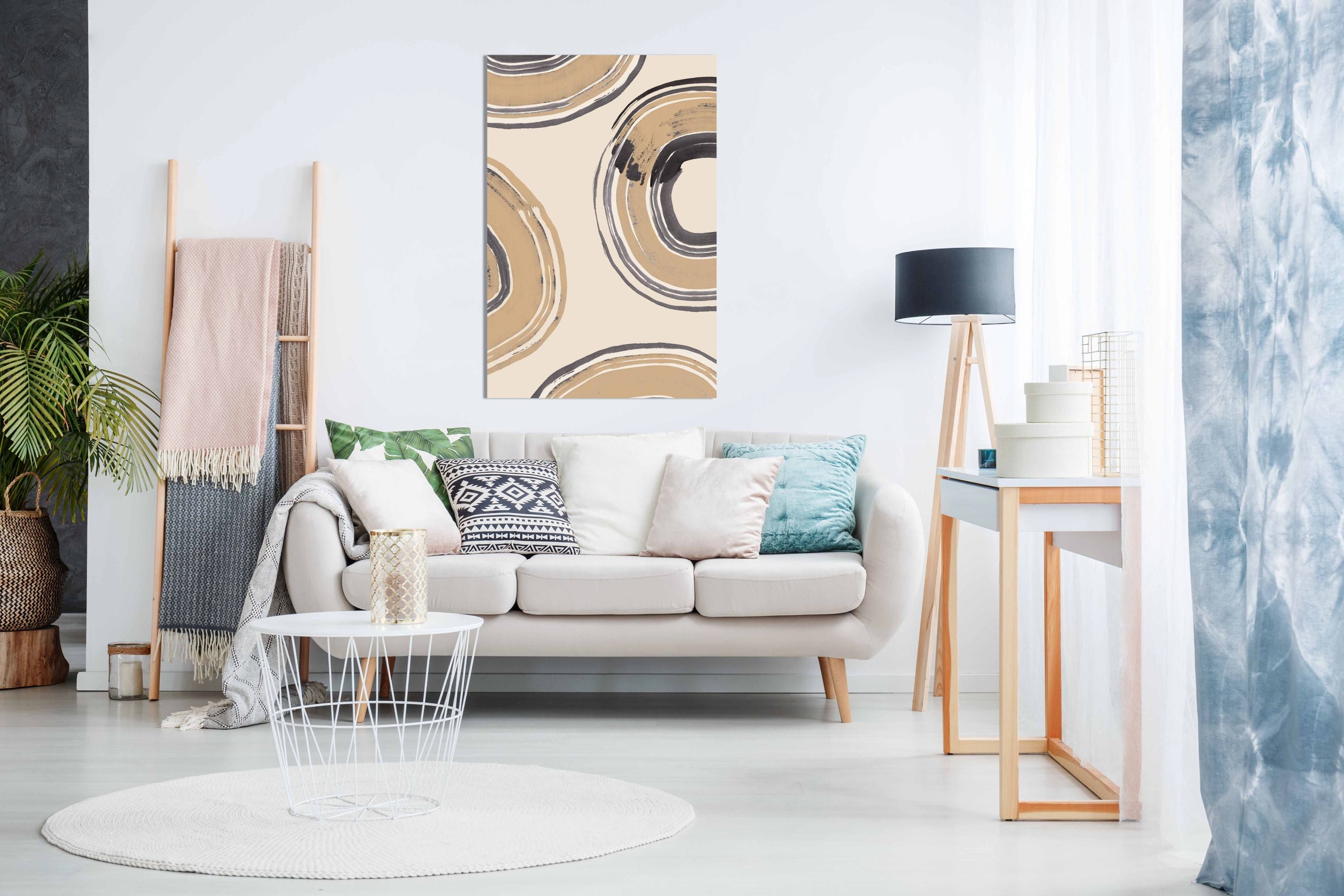 Abstract Circles, Pictures for Home Walls, Bedroom, Living Room & Bathroom Decor