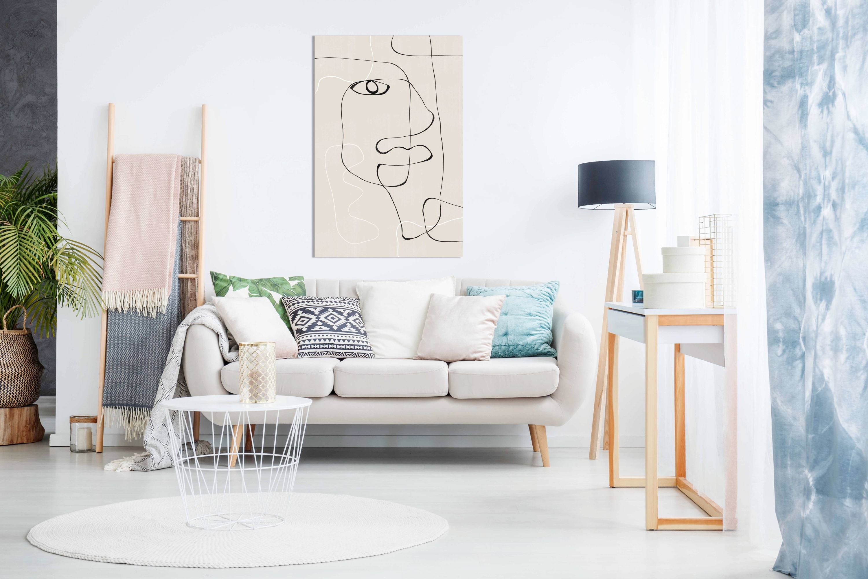 Abstract Face No1., Pictures for Home Walls, Bedroom, Living Room & Bathroom Decor