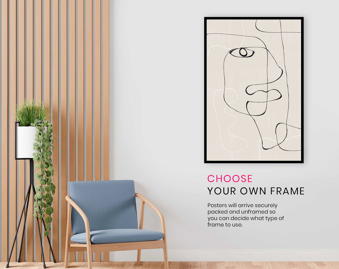 Abstract Face No1., Pictures for Home Walls, Bedroom, Living Room & Bathroom Decor