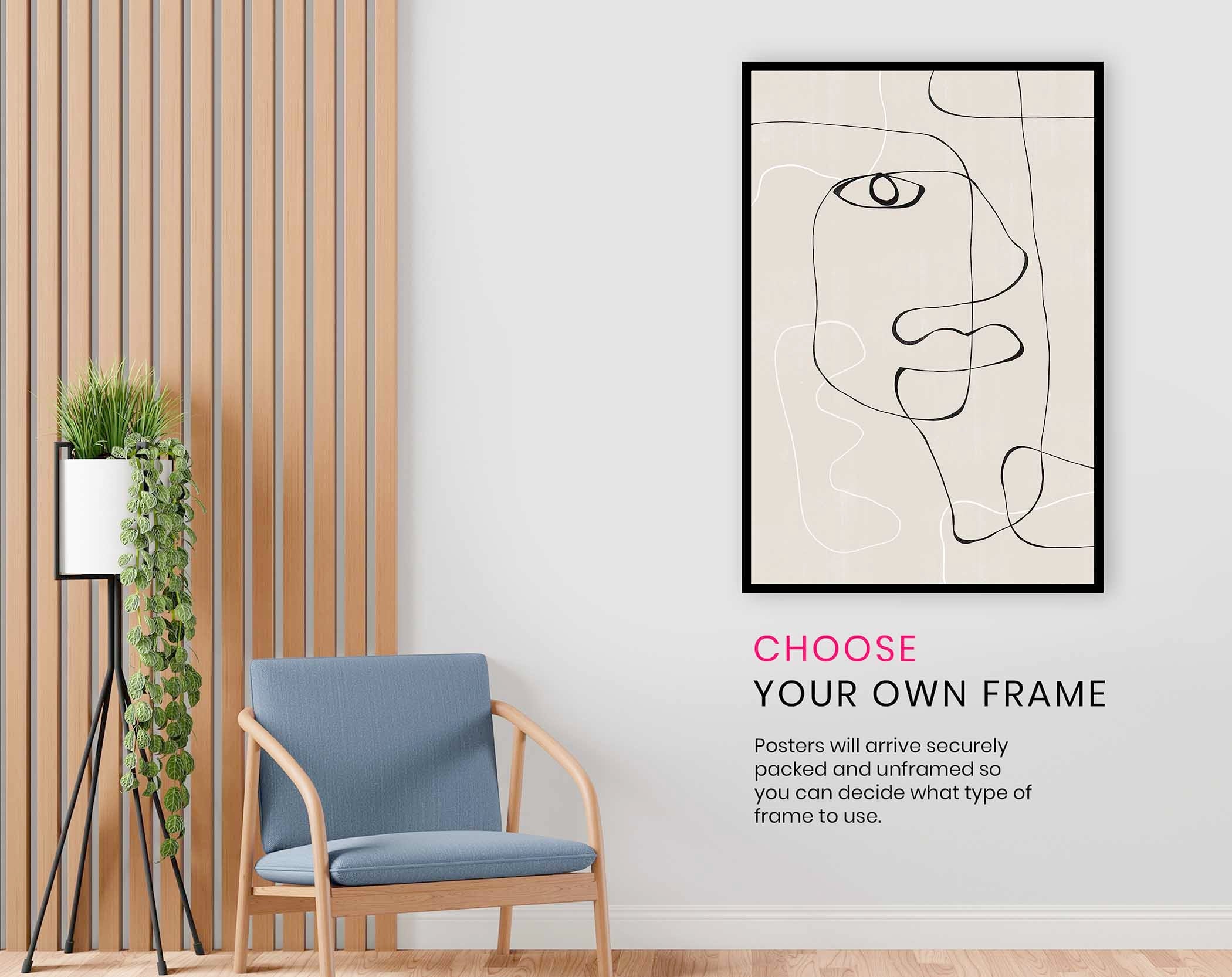 Abstract Face No1., Pictures for Home Walls, Bedroom, Living Room & Bathroom Decor
