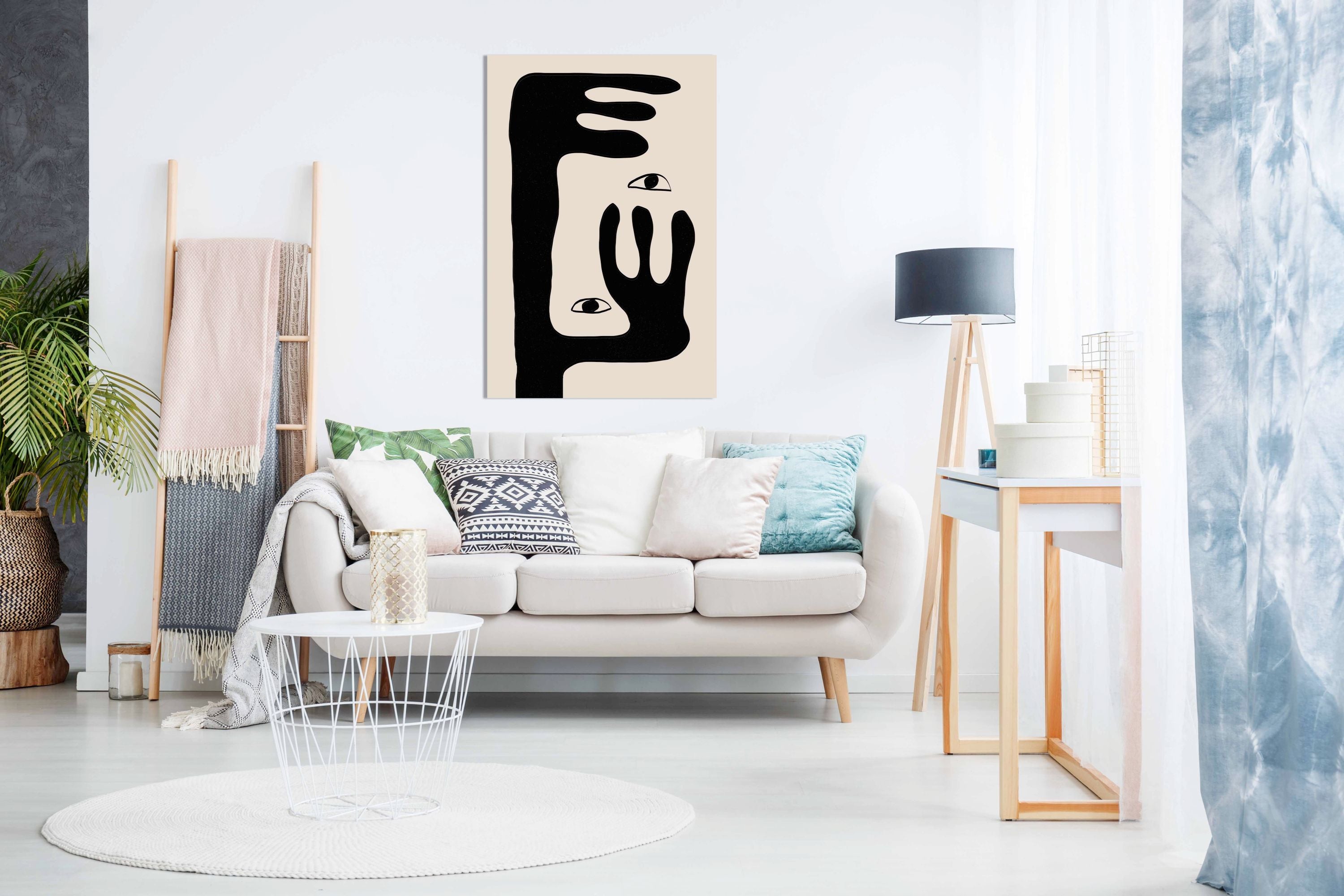 Abstract Face No2., Pictures for Home Walls, Bedroom, Living Room & Bathroom Decor