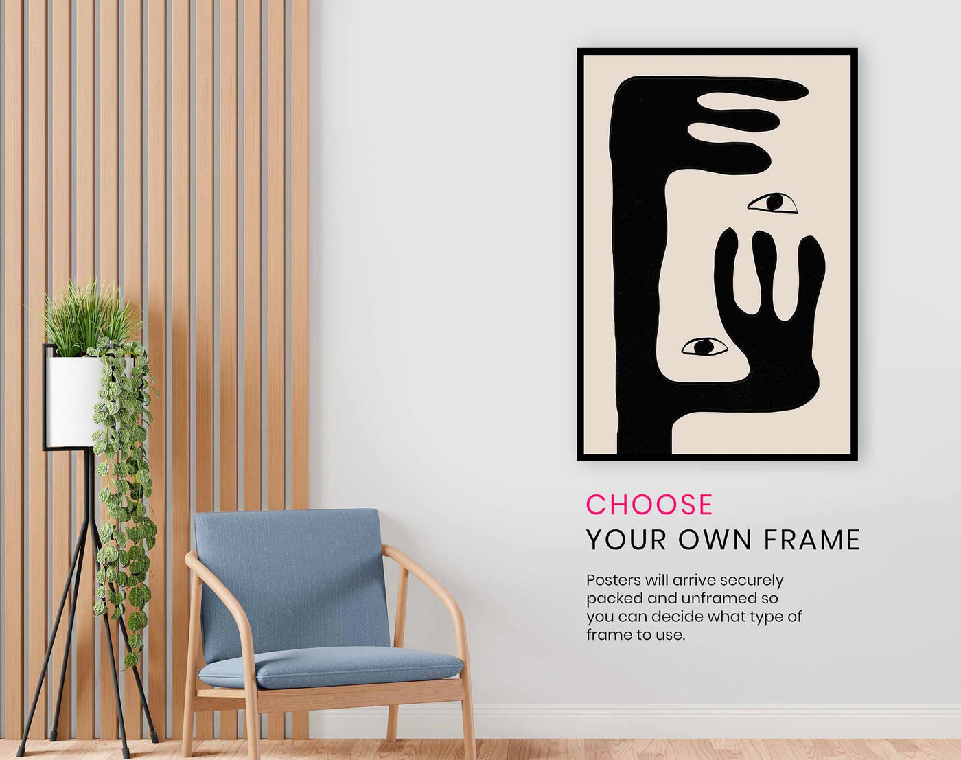 Abstract Face No2., Pictures for Home Walls, Bedroom, Living Room & Bathroom Decor