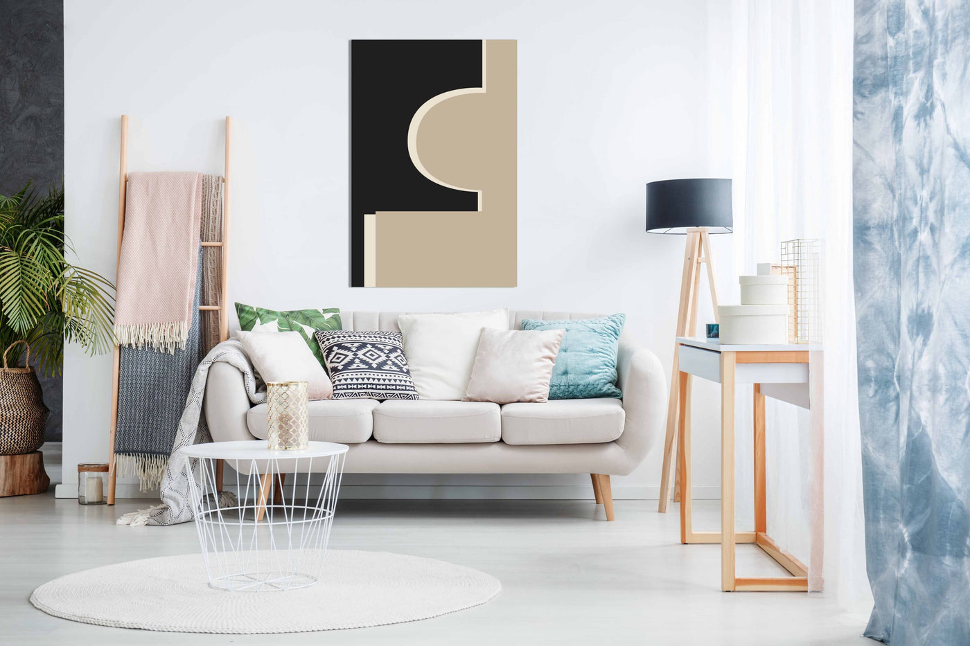 Abstract Graphic Shapes, Pictures for Home Walls, Bedroom, Living Room & Bathroom Decor