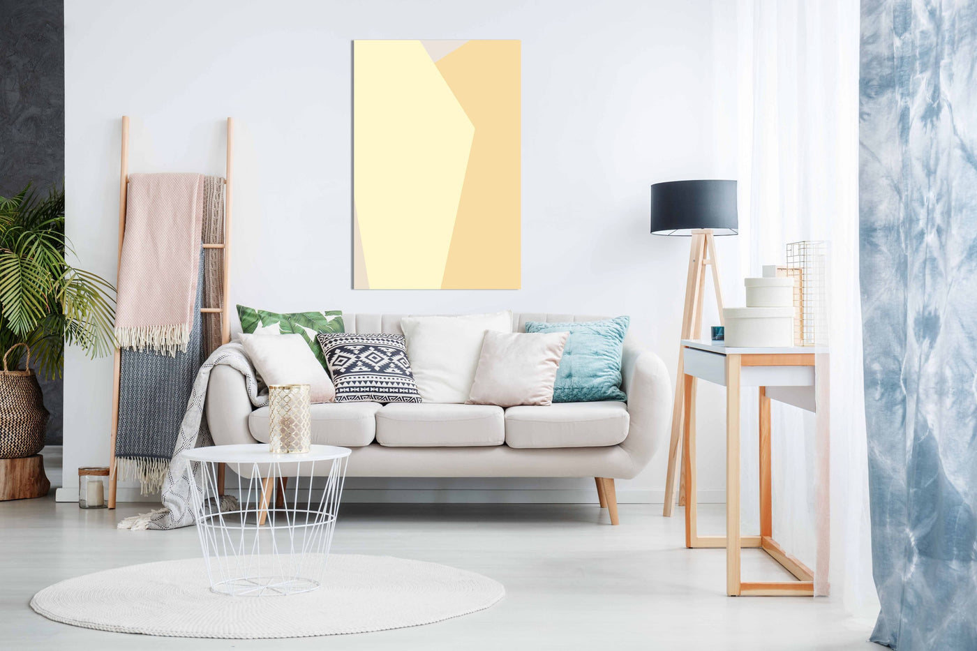 Abstract Yellow, Pictures for Home Walls, Bedroom, Living Room & Bathroom Decor