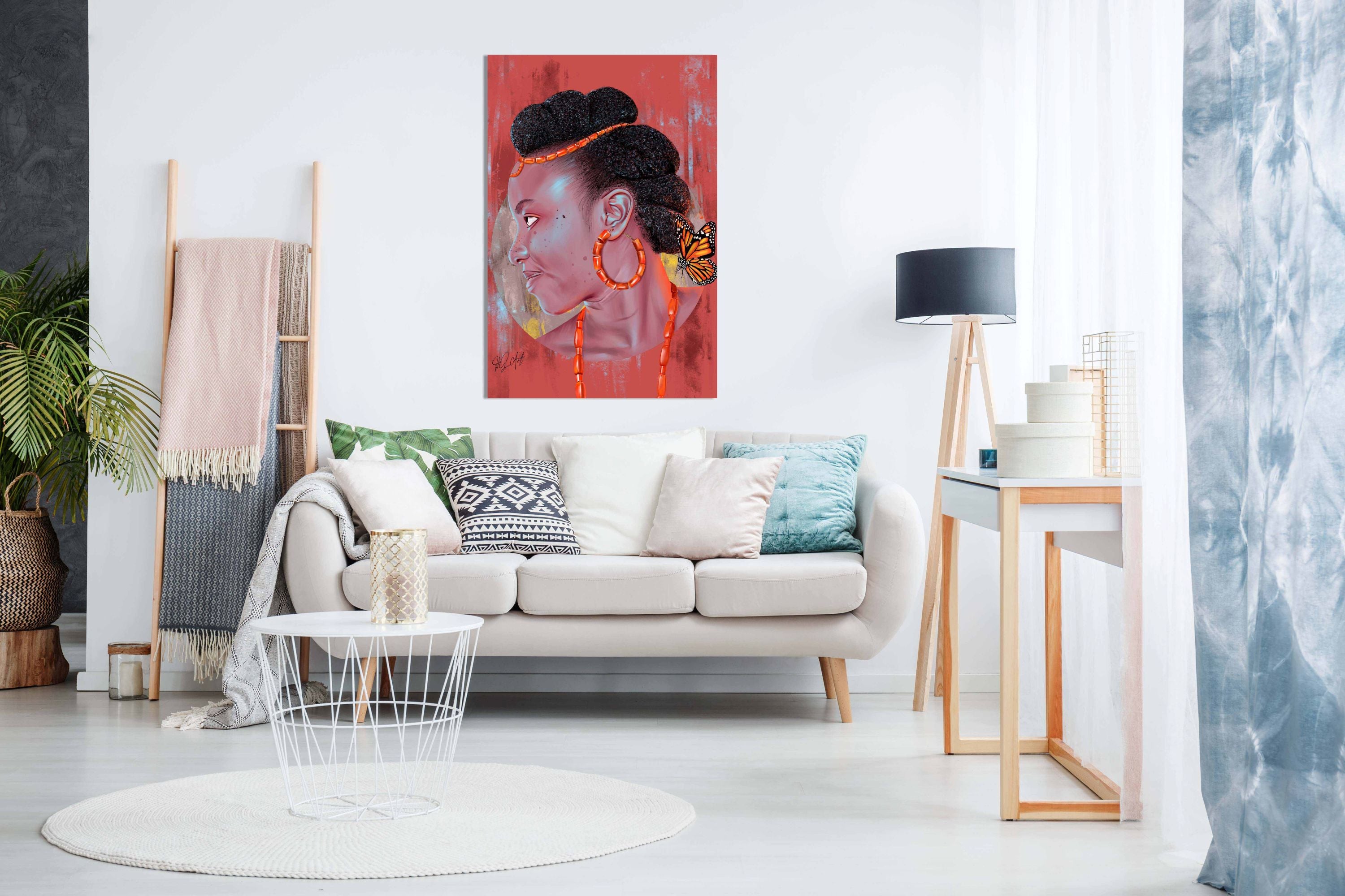African Beauty, Pictures for Home Walls, Bedroom, Living Room & Bathroom Decor