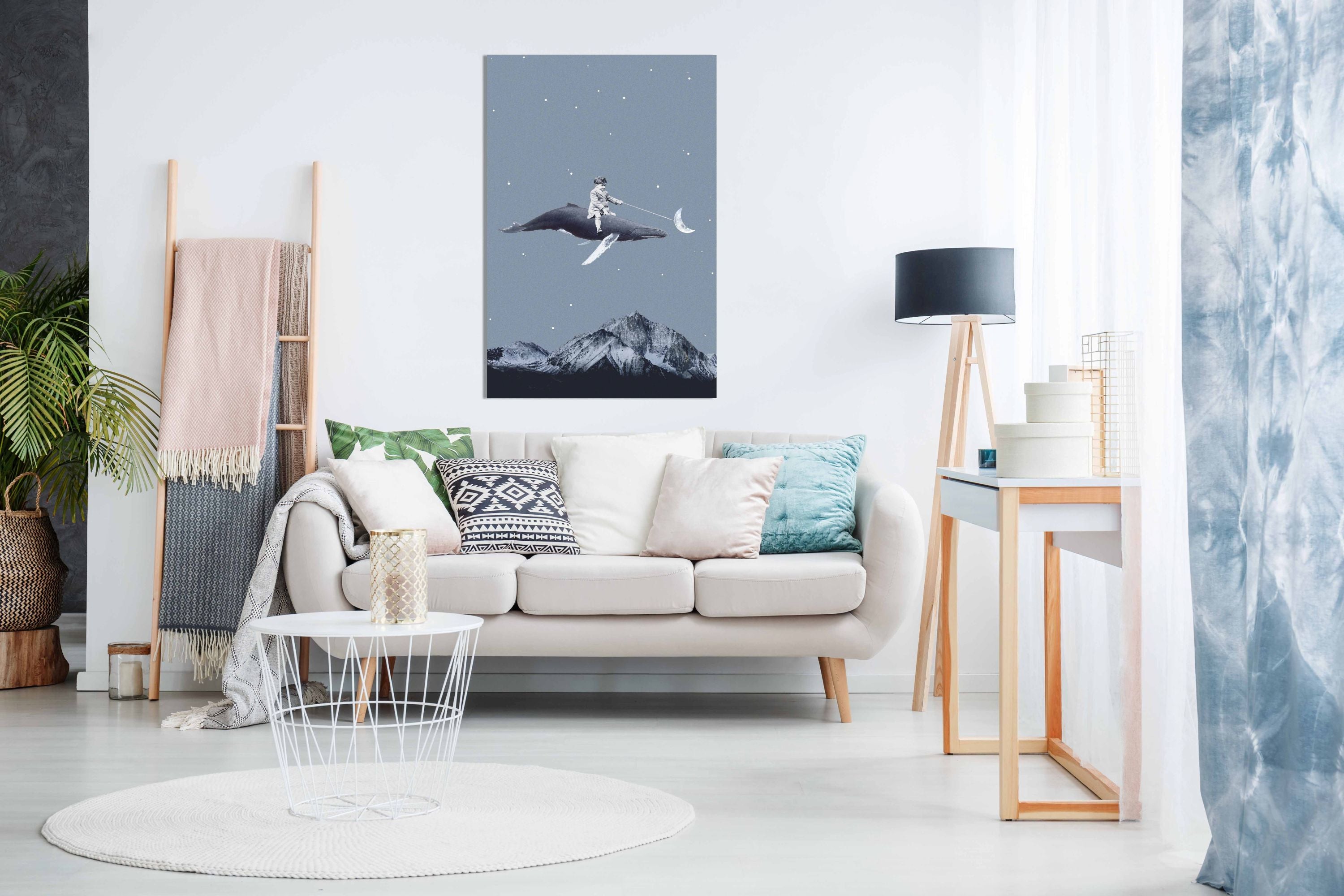 Aim for the moon, Pictures for Home Walls, Bedroom, Living Room & Bathroom Decor