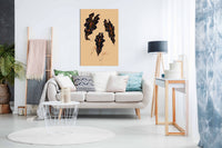 Alocasia Polly Beige, Pictures for Home Walls, Bedroom, Living Room & Bathroom Decor
