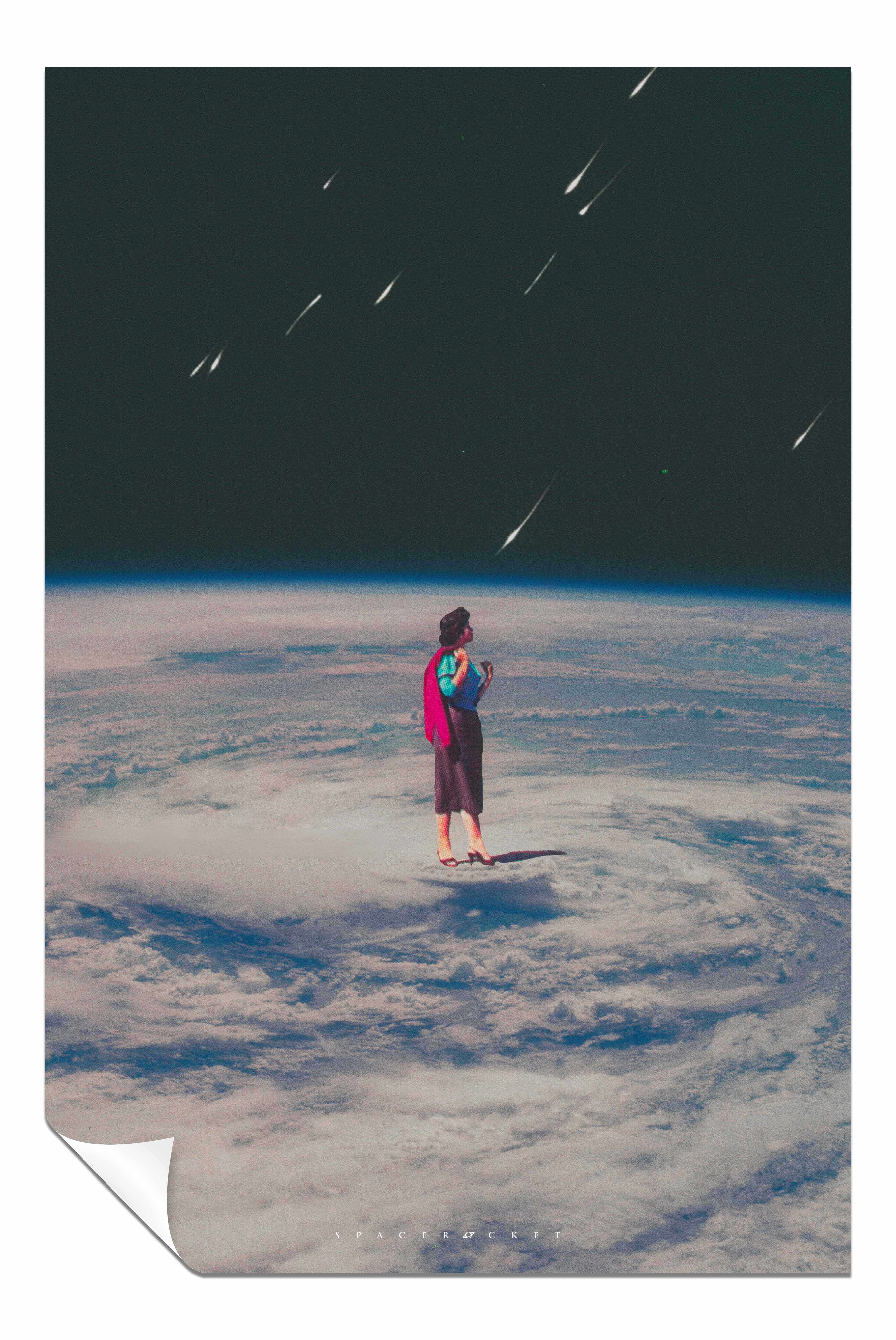 Alone in space, Pictures for Home Walls, Bedroom, Living Room & Bathroom Decor