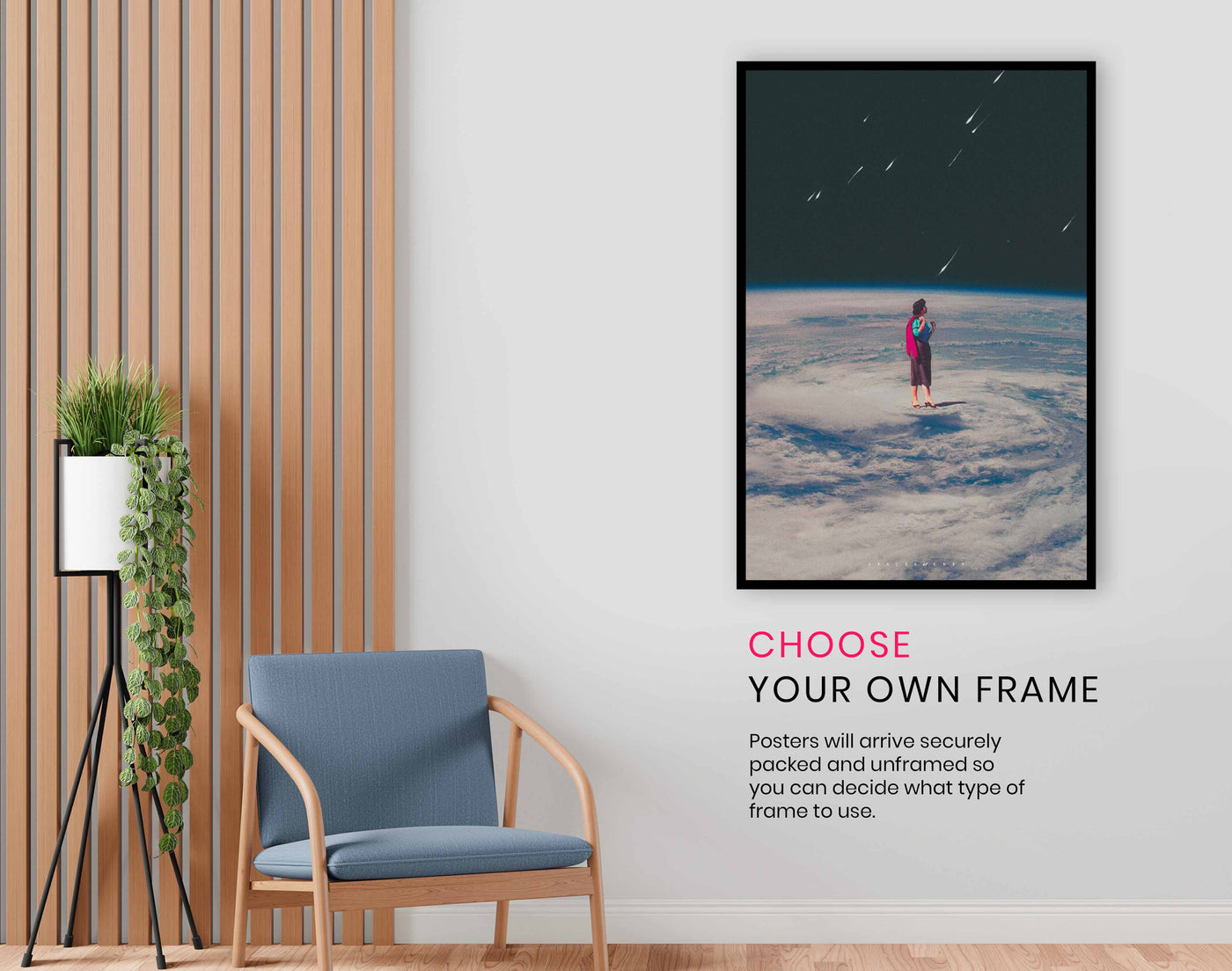 Alone in space, Pictures for Home Walls, Bedroom, Living Room & Bathroom Decor