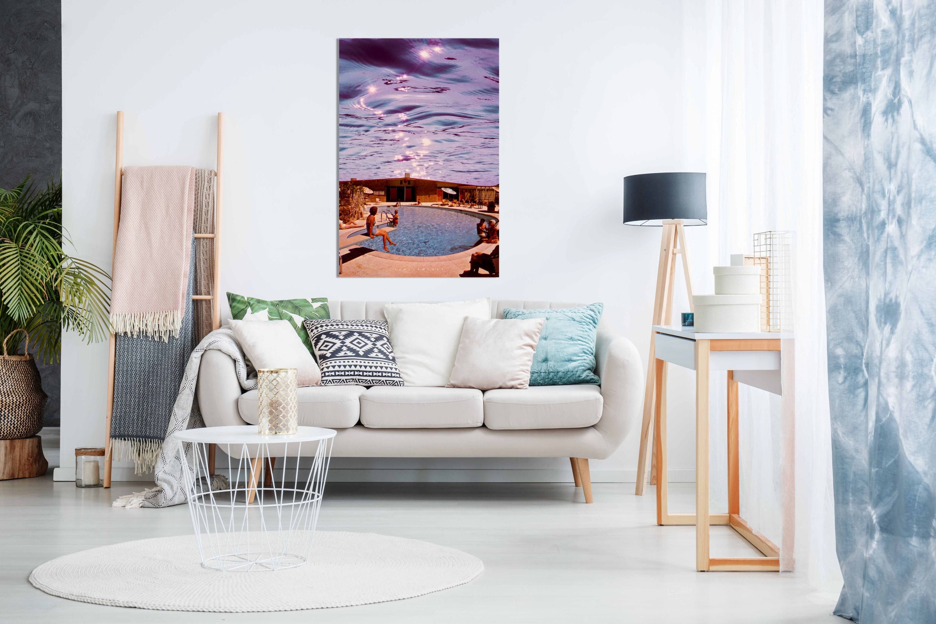 Around the pool, Pictures for Home Walls, Bedroom, Living Room & Bathroom Decor