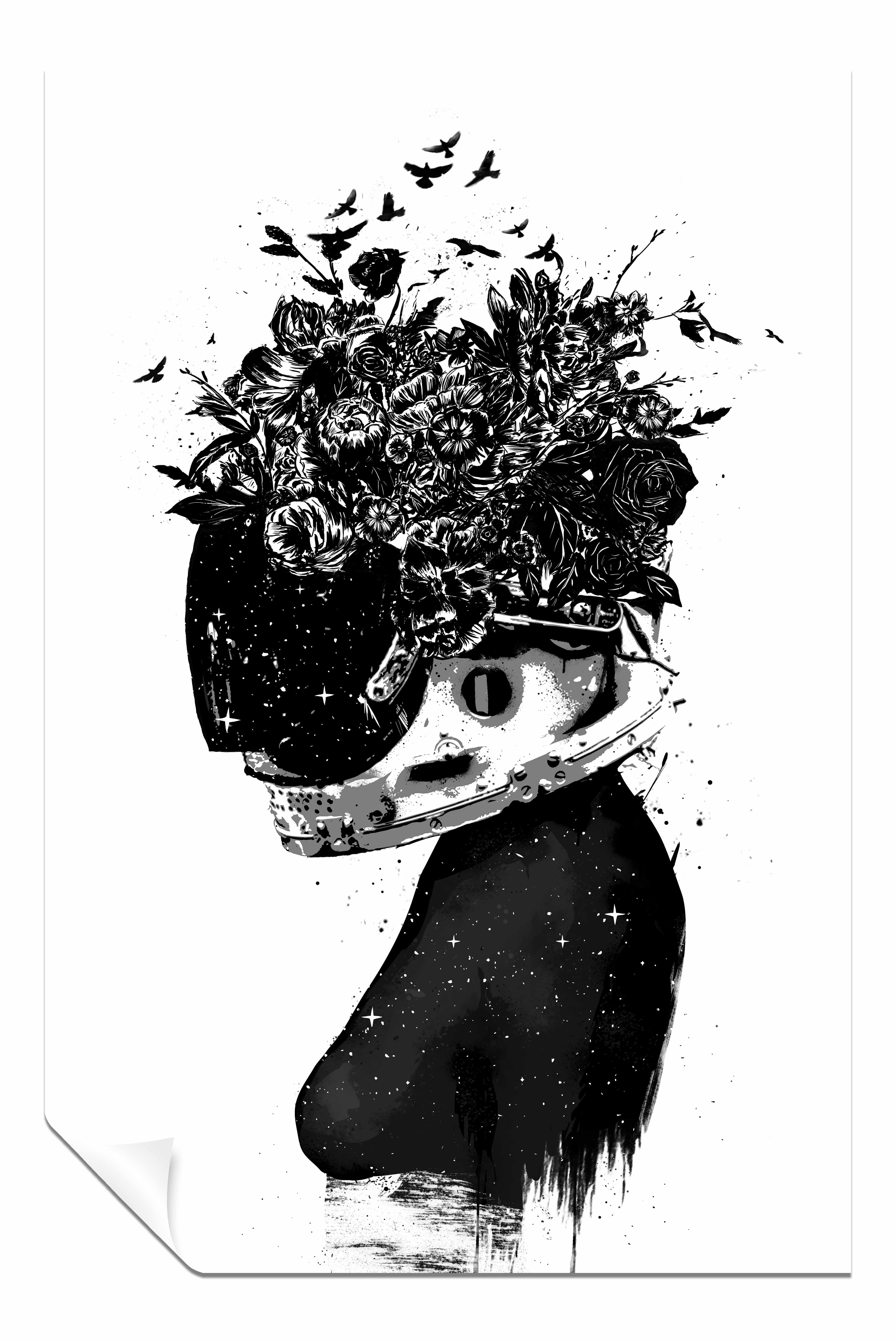 Astronaut girl, Pictures for Home Walls, Bedroom, Living Room & Bathroom Decor