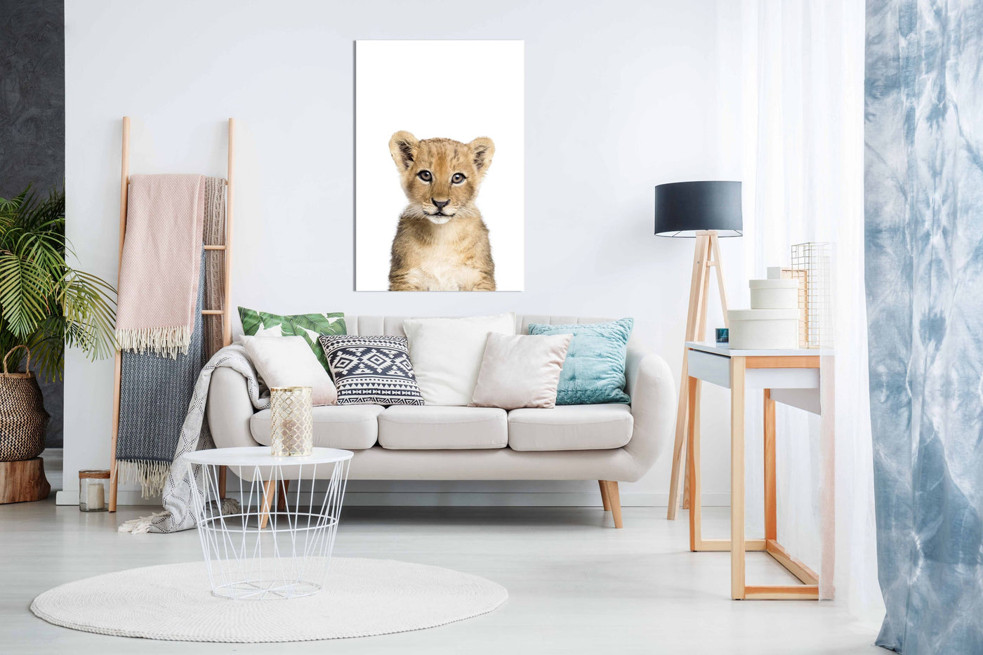 Baby Lion, Pictures for Home Walls, Bedroom, Living Room & Bathroom Decor