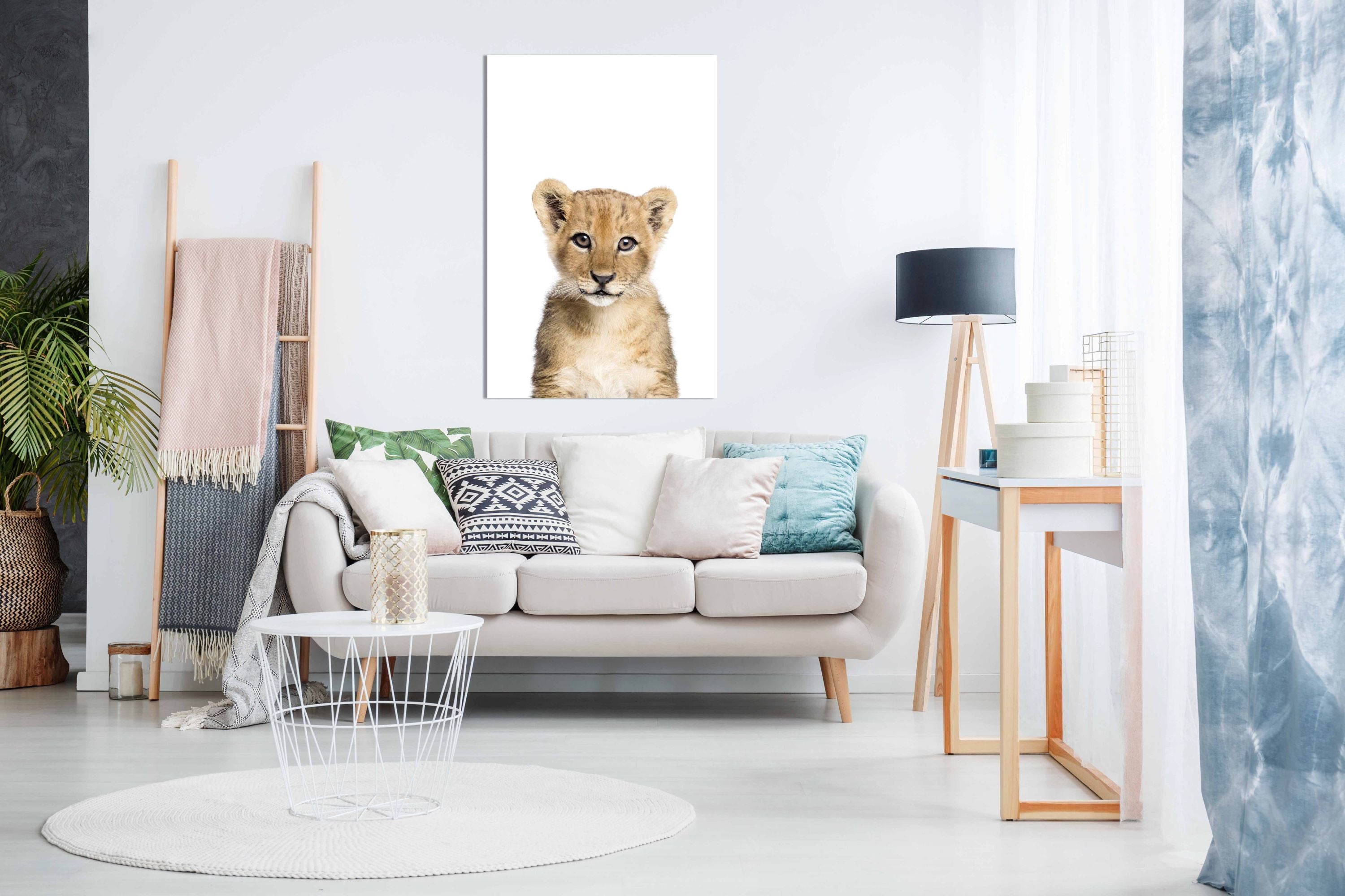 Baby Lion, Pictures for Home Walls, Bedroom, Living Room & Bathroom Decor