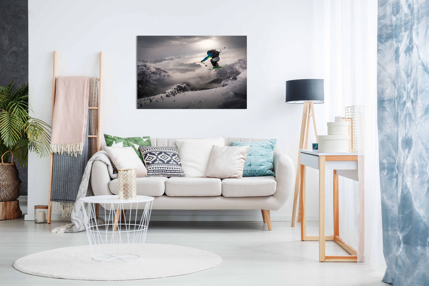 Backcountry skiing, Pictures for Home Walls, Bedroom, Living Room & Bathroom Decor