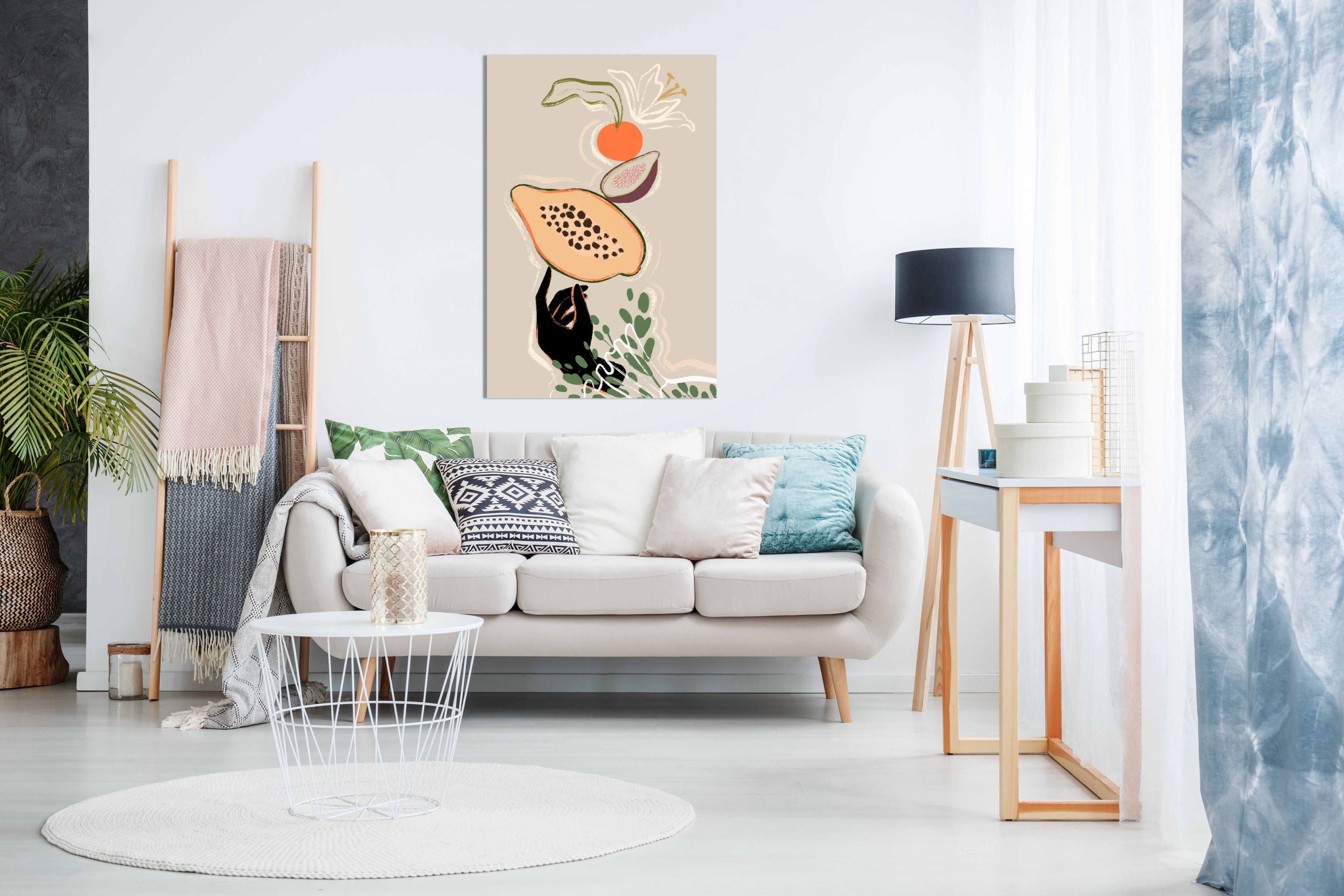 Balancing Fruits, Pictures for Home Walls, Bedroom, Living Room & Bathroom Decor