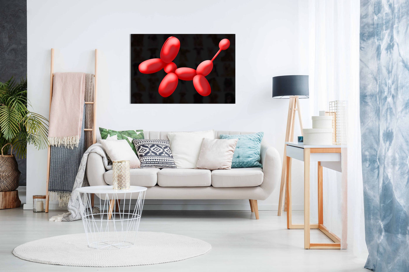 Balloon Dog, Pictures for Home Walls, Bedroom, Living Room & Bathroom Decor