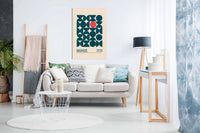 Bauhaus Mavi Kureler, Pictures for Home Walls, Bedroom, Living Room & Bathroom Decor
