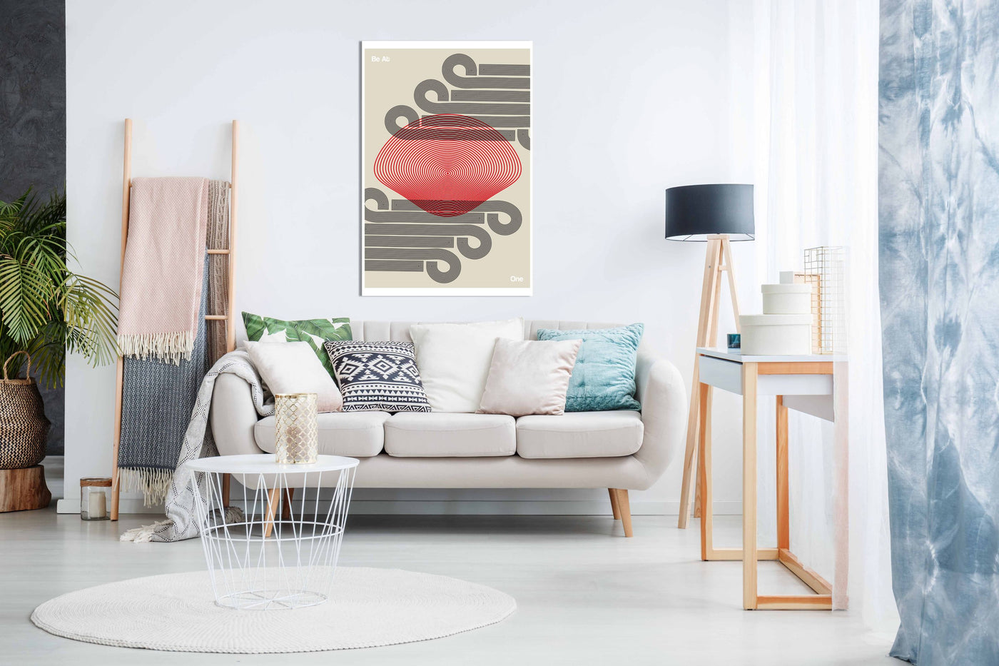 Be At One - Black, Pictures for Home Walls, Bedroom, Living Room & Bathroom Decor