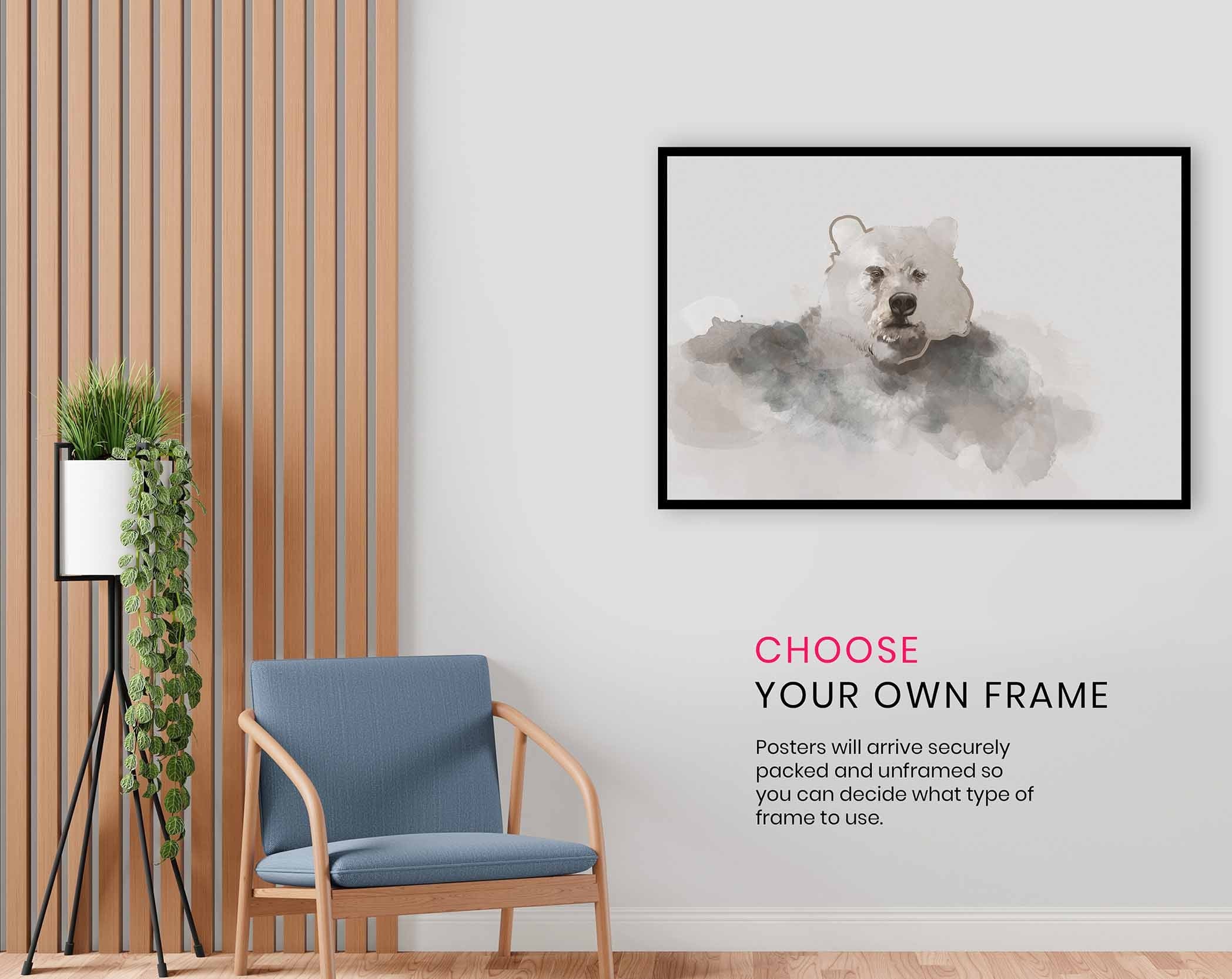 Bear, Pictures for Home Walls, Bedroom, Living Room & Bathroom Decor