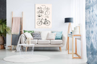 Bicyclettes, Pictures for Home Walls, Bedroom, Living Room & Bathroom Decor