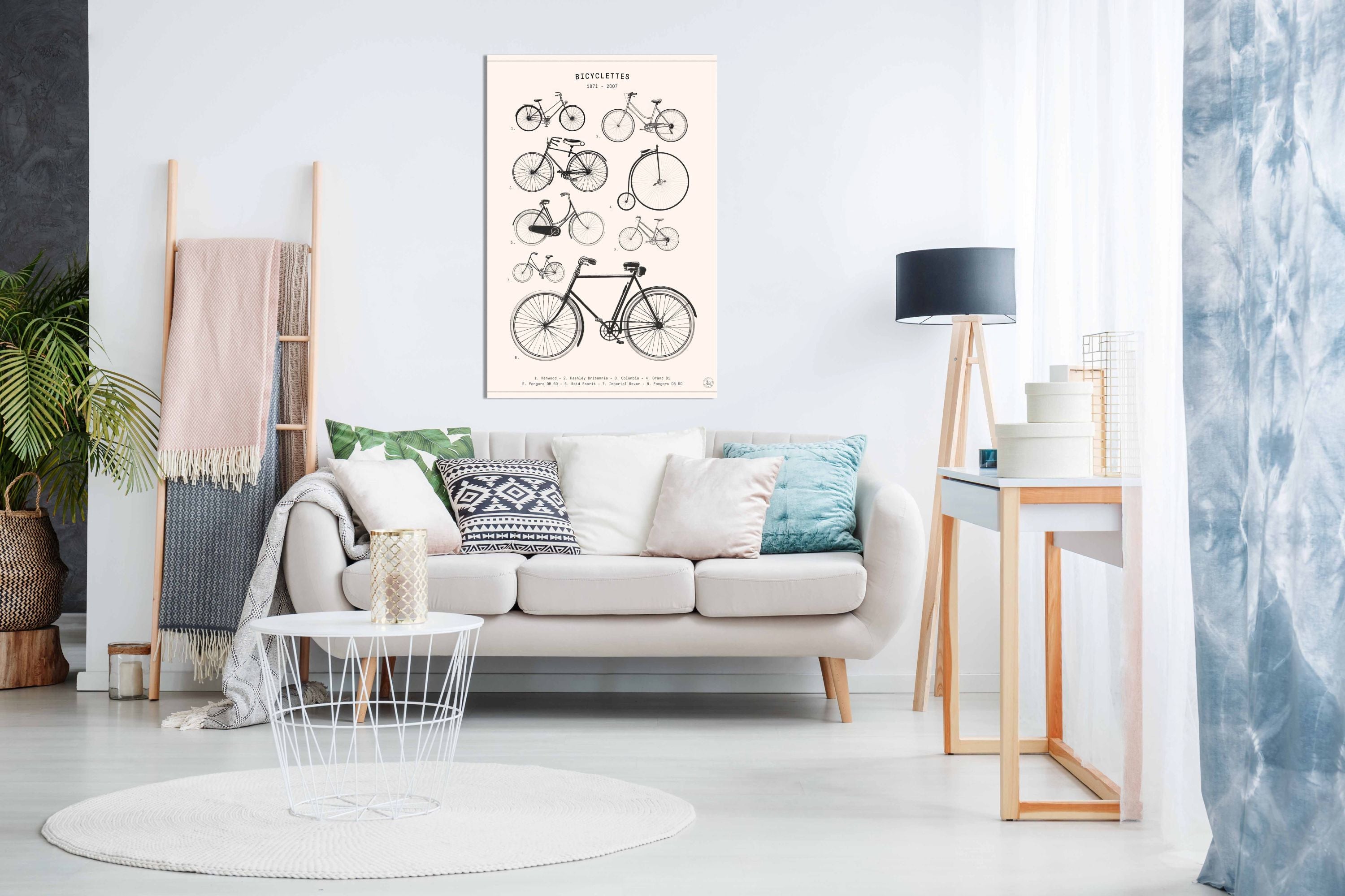 Bicyclettes, Pictures for Home Walls, Bedroom, Living Room & Bathroom Decor