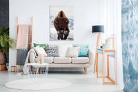 Bison Incoming, Pictures for Home Walls, Bedroom, Living Room & Bathroom Decor