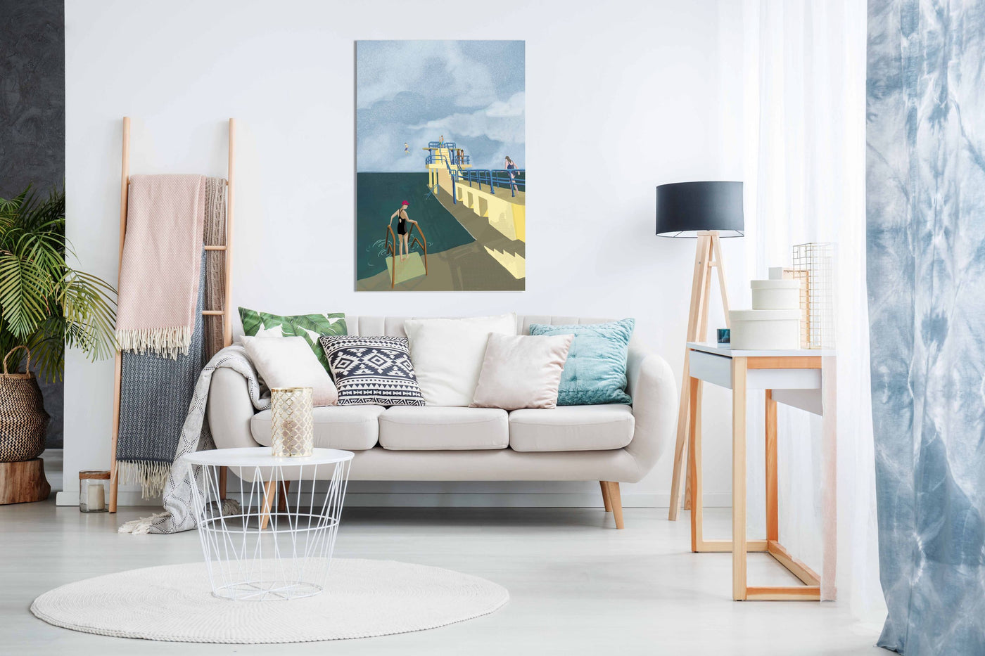 Blackrock, Salthill, Galway Ireland Art Print, Pictures for Home Walls, Bedroom, Living Room & Bathroom Decor