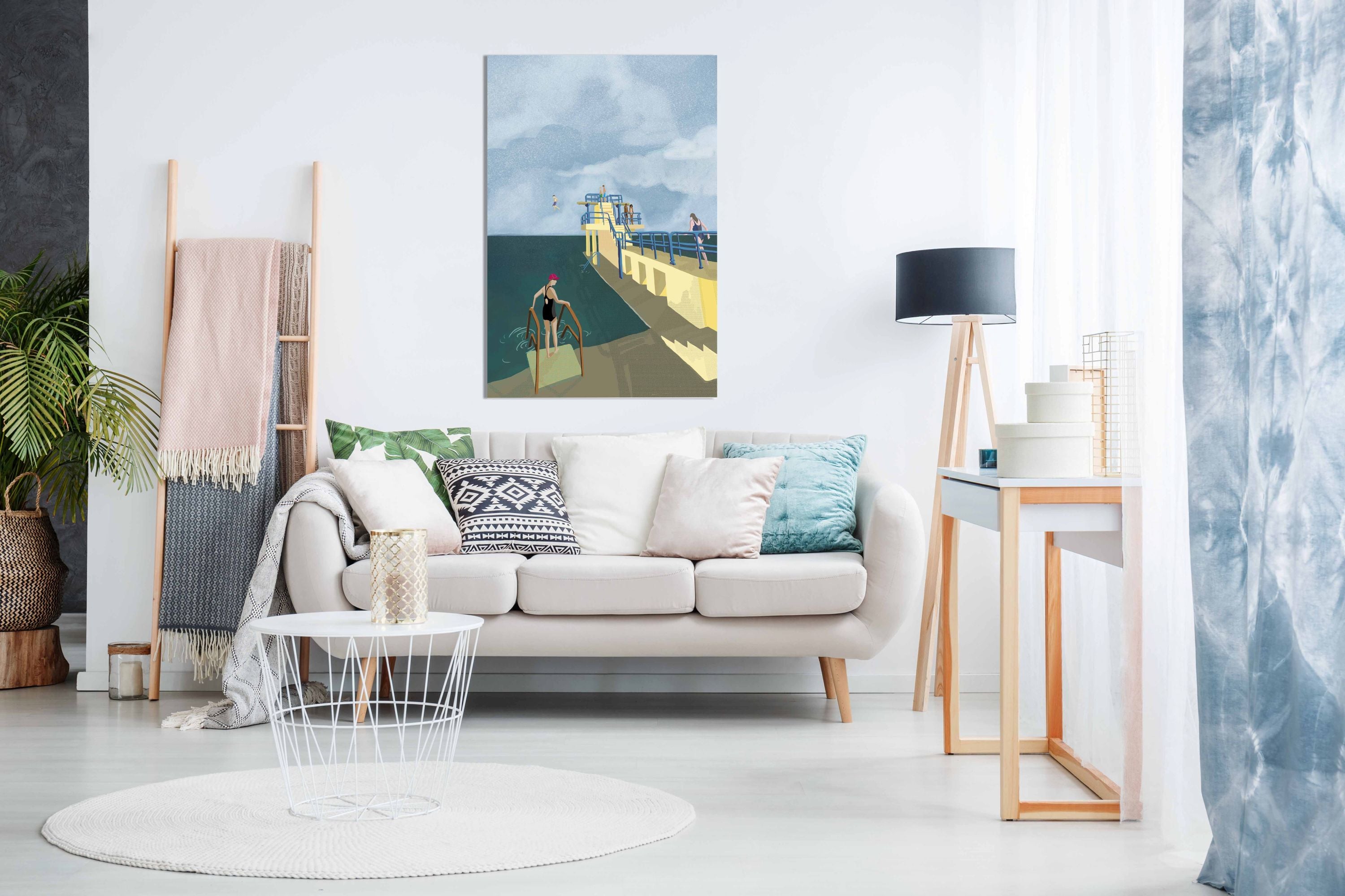 Blackrock, Salthill, Galway Ireland Art Print, Pictures for Home Walls, Bedroom, Living Room & Bathroom Decor