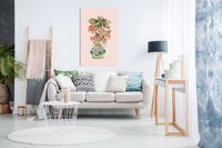 Blooming Vase In Red, Pictures for Home Walls, Bedroom, Living Room & Bathroom Decor