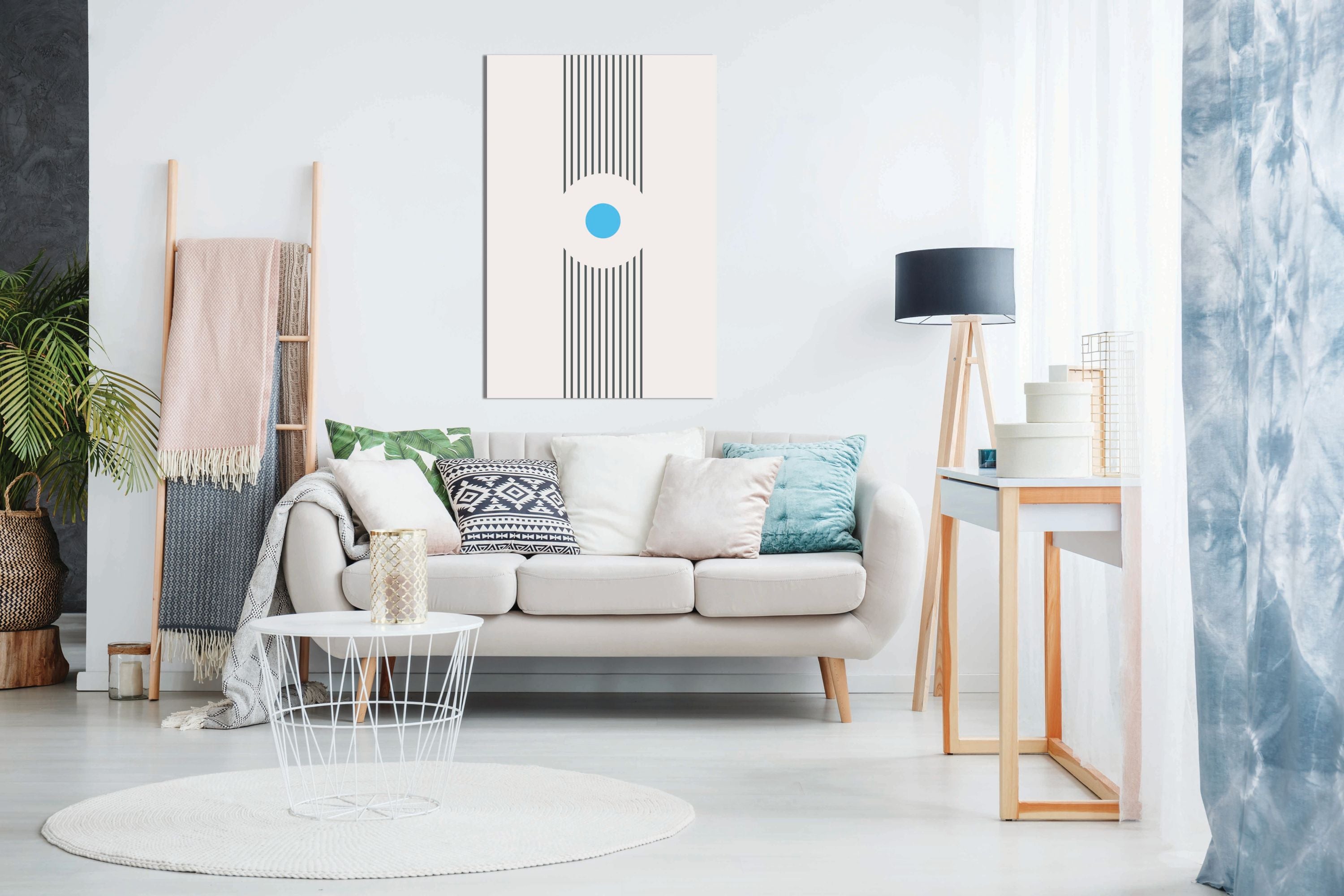 Boho Lines Series #1, Pictures for Home Walls, Bedroom, Living Room & Bathroom Decor