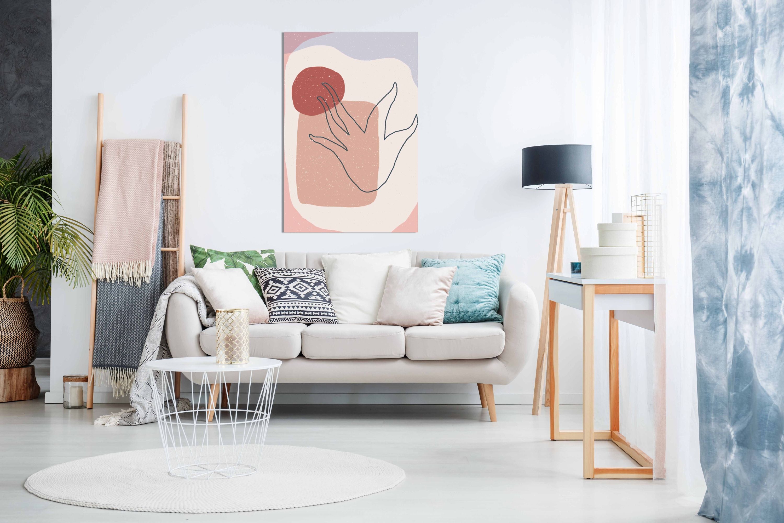 Boho Plant, Pictures for Home Walls, Bedroom, Living Room & Bathroom Decor