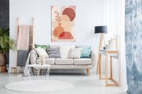 Boho Plant and Pot, Pictures for Home Walls, Bedroom, Living Room & Bathroom Decor
