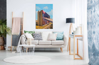 Bridge to the Building, Pictures for Home Walls, Bedroom, Living Room & Bathroom Decor