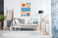 Bright Minimal Shapes Series #2, Pictures for Home Walls, Bedroom, Living Room & Bathroom Decor