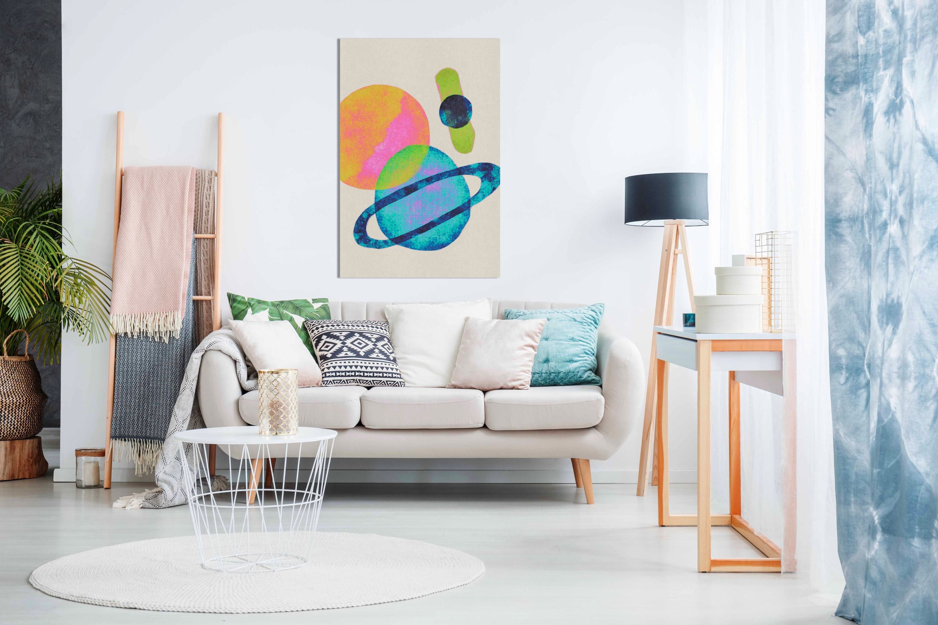 Bright Universe, Pictures for Home Walls, Bedroom, Living Room & Bathroom Decor