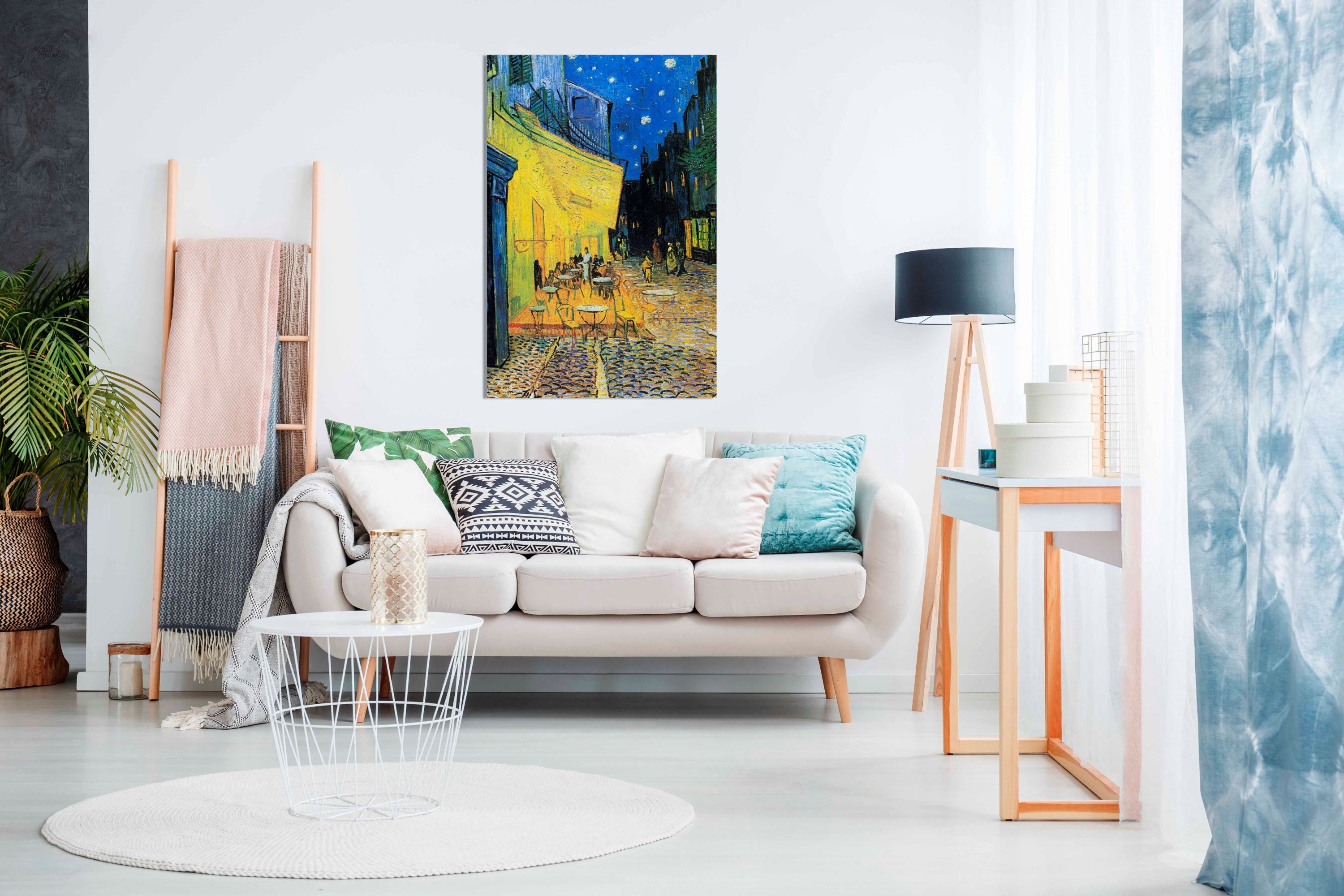 Cafe? Terrace At Night2.0, Pictures for Home Walls, Bedroom, Living Room & Bathroom Decor