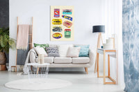 Canned Fish, Pictures for Home Walls, Bedroom, Living Room & Bathroom Decor