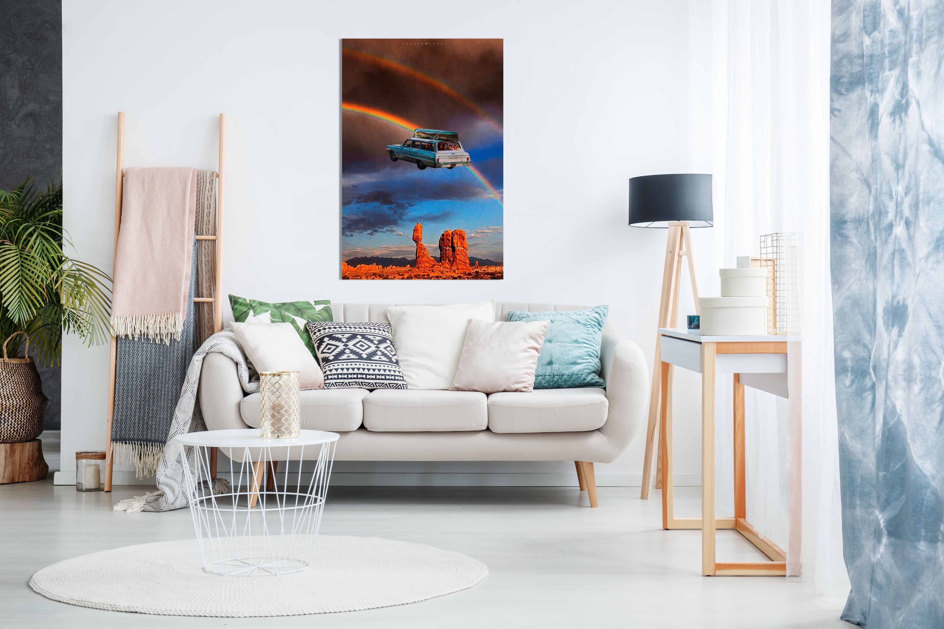 Car in the Air, Pictures for Home Walls, Bedroom, Living Room & Bathroom Decor