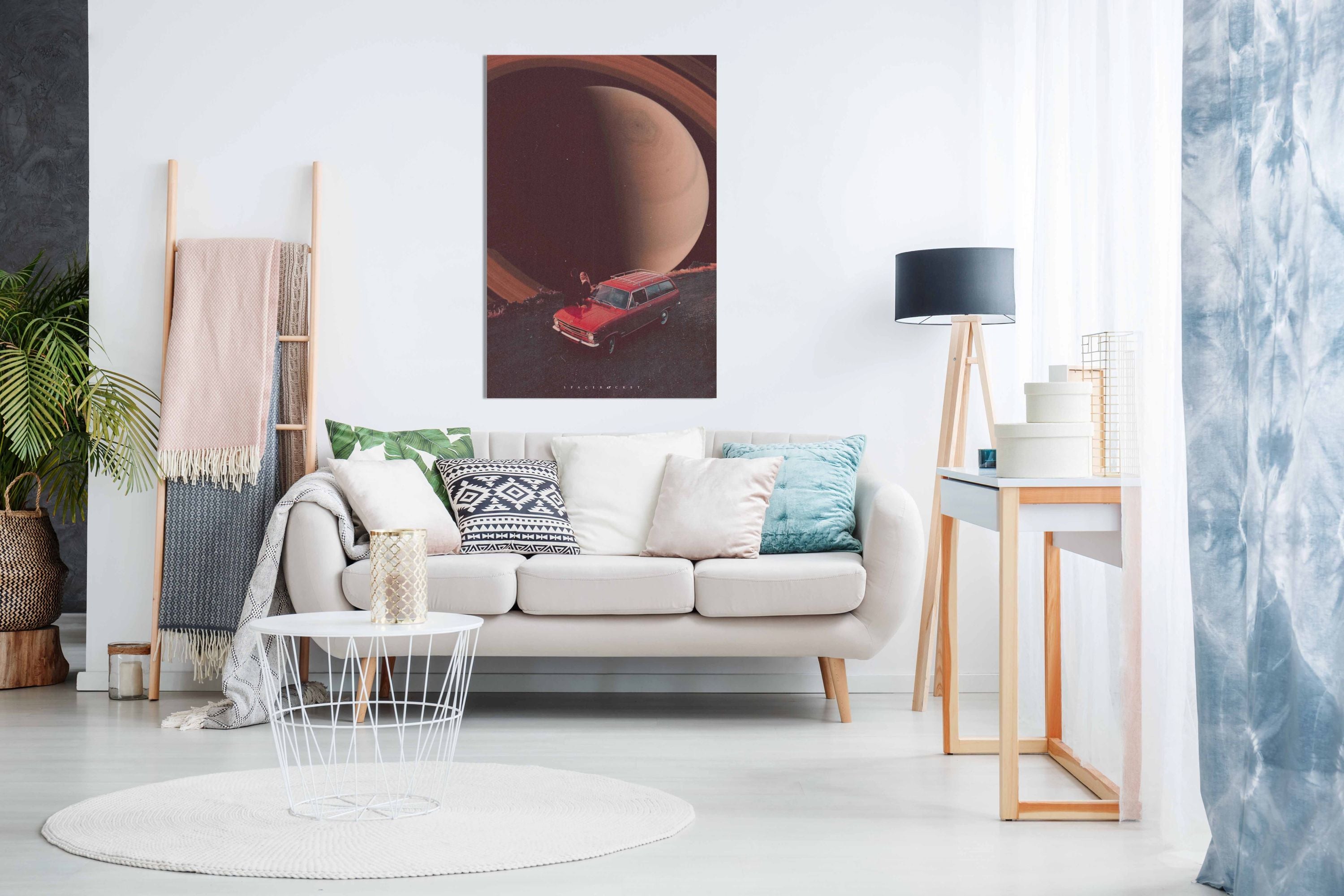 Close to Saturn, Pictures for Home Walls, Bedroom, Living Room & Bathroom Decor