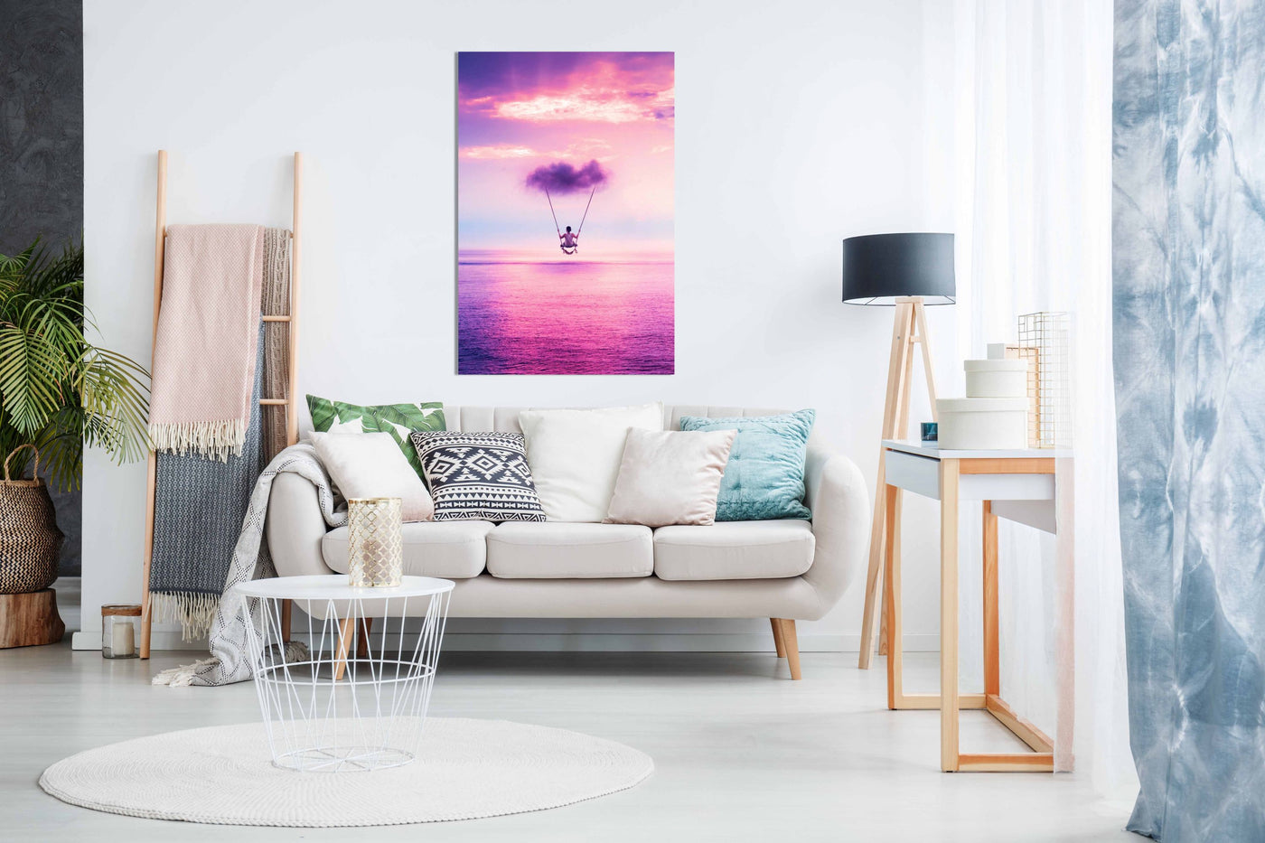 Cloud Swing, Pictures for Home Walls, Bedroom, Living Room & Bathroom Decor