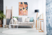 Cutting Grapefruits, Pictures for Home Walls, Bedroom, Living Room & Bathroom Decor