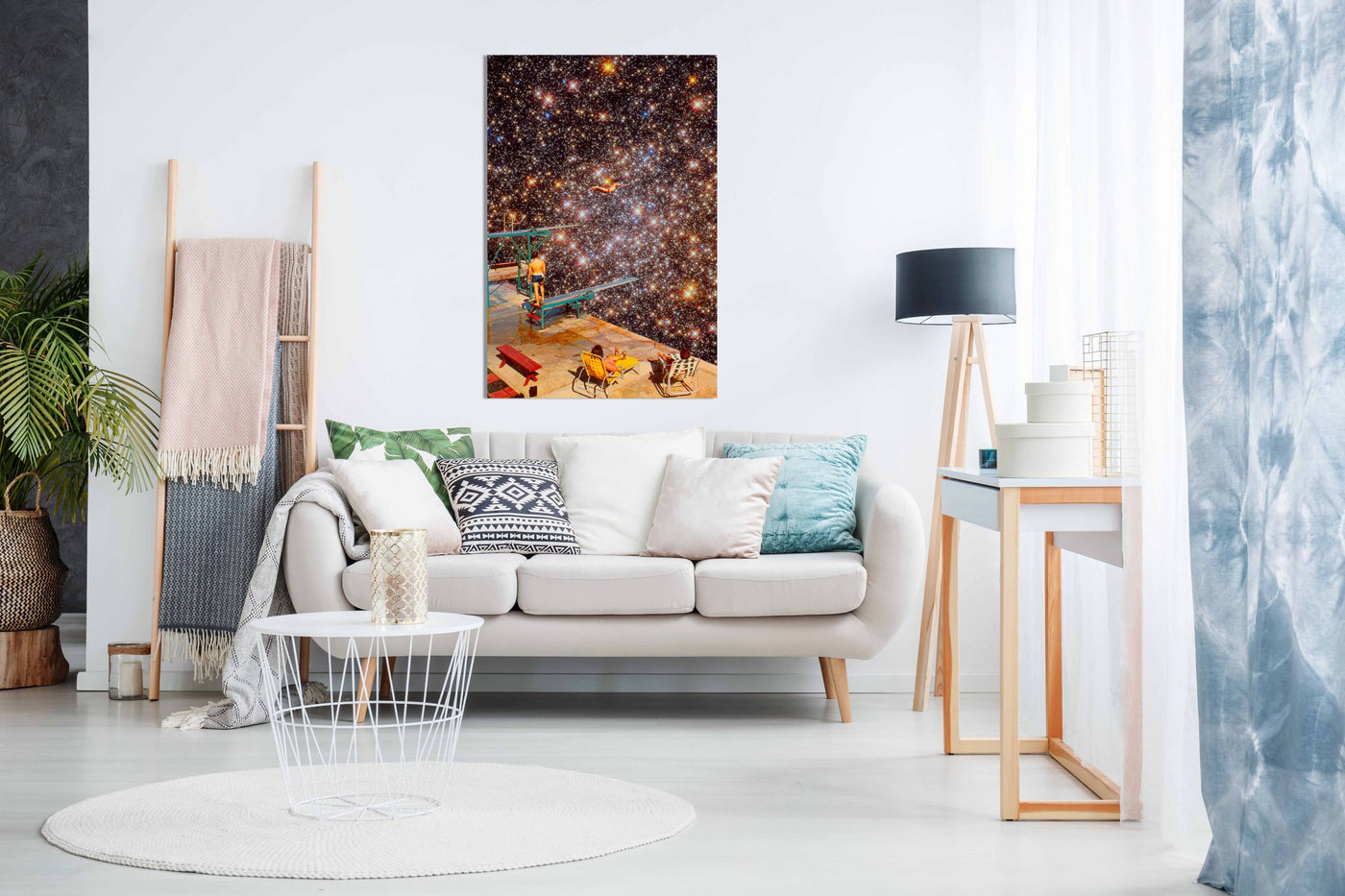 Diving in Space, Pictures for Home Walls, Bedroom, Living Room & Bathroom Decor