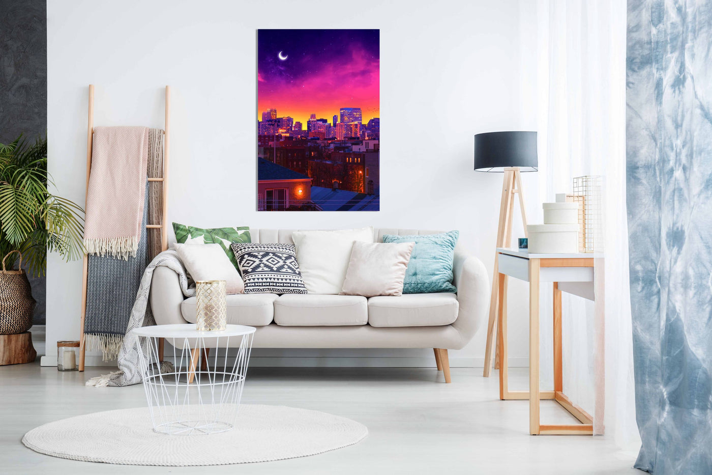 Dusk In Chicago, Pictures for Home Walls, Bedroom, Living Room & Bathroom Decor
