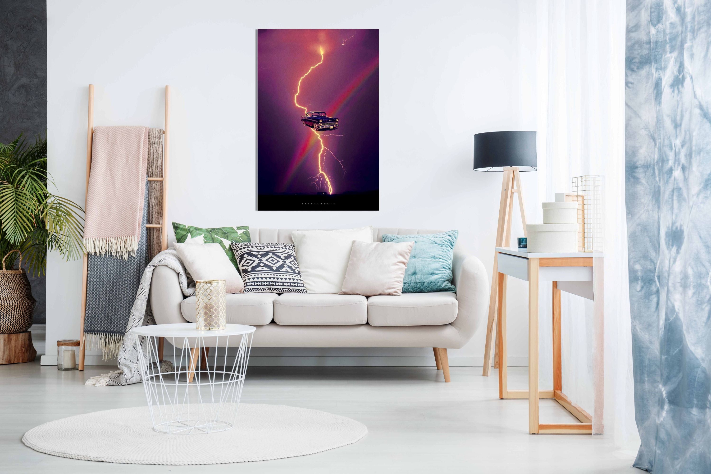 Electric Lightning, Pictures for Home Walls, Bedroom, Living Room & Bathroom Decor